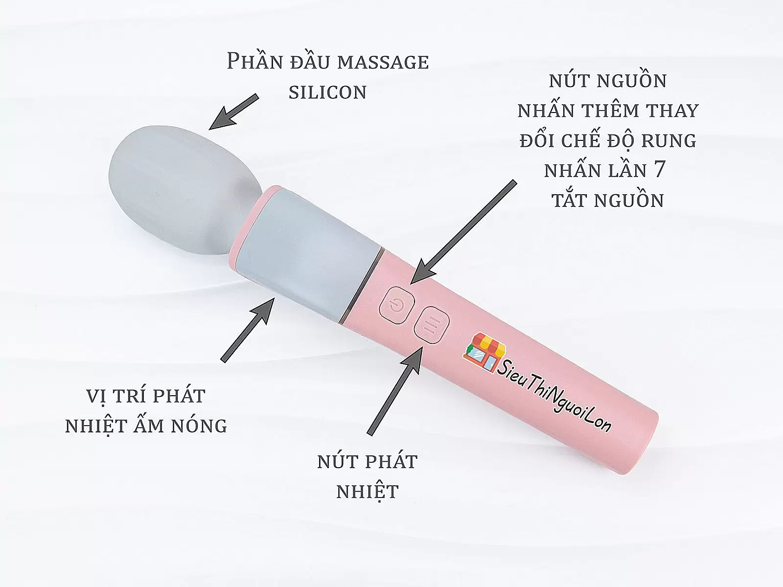 Máy massage toàn thân Stick rung mạnh, phát nhiệt thư giãn cực đỉnh
