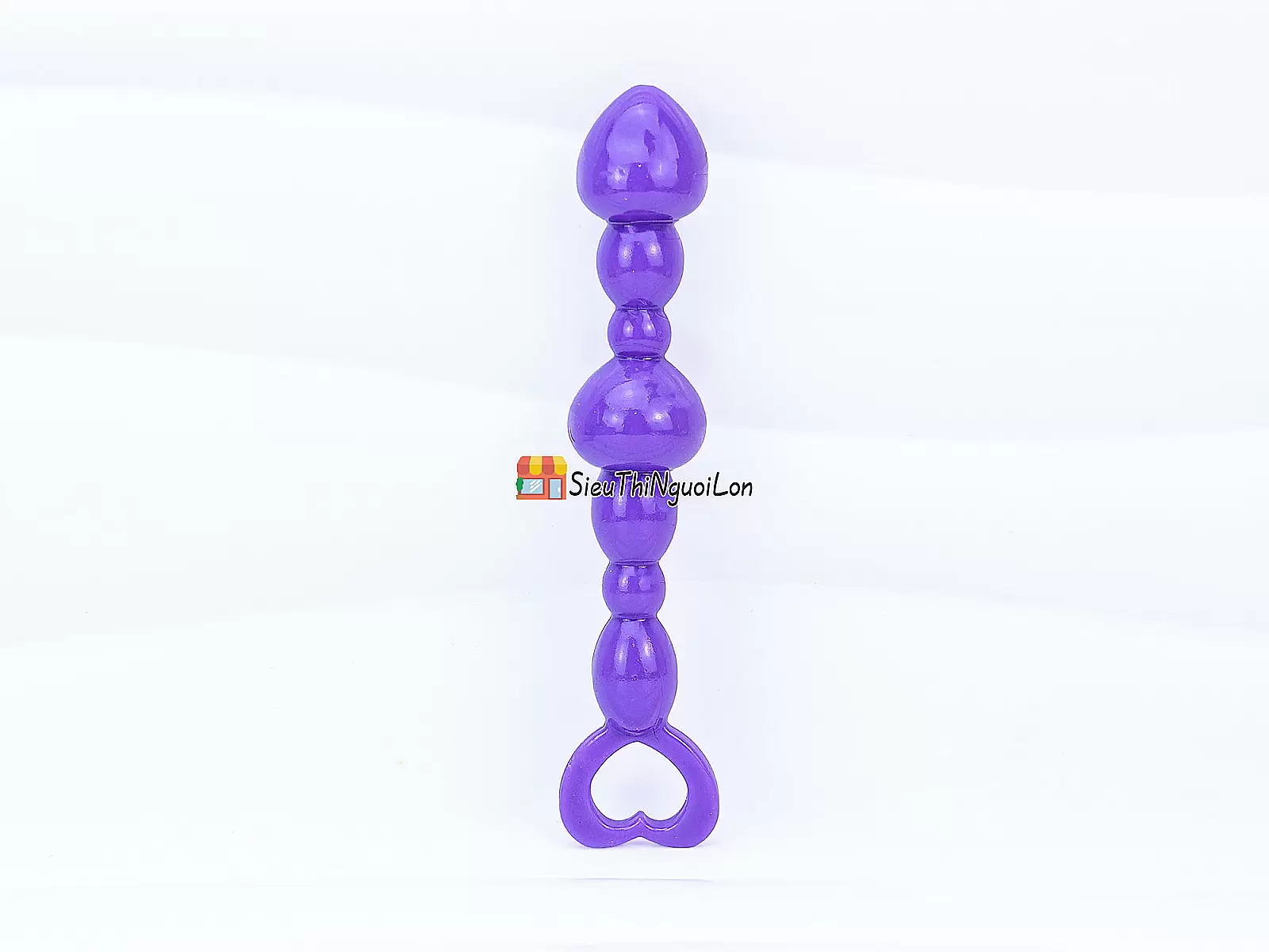 Đồ chơi kích hậu silicon trái tim Anal Beads