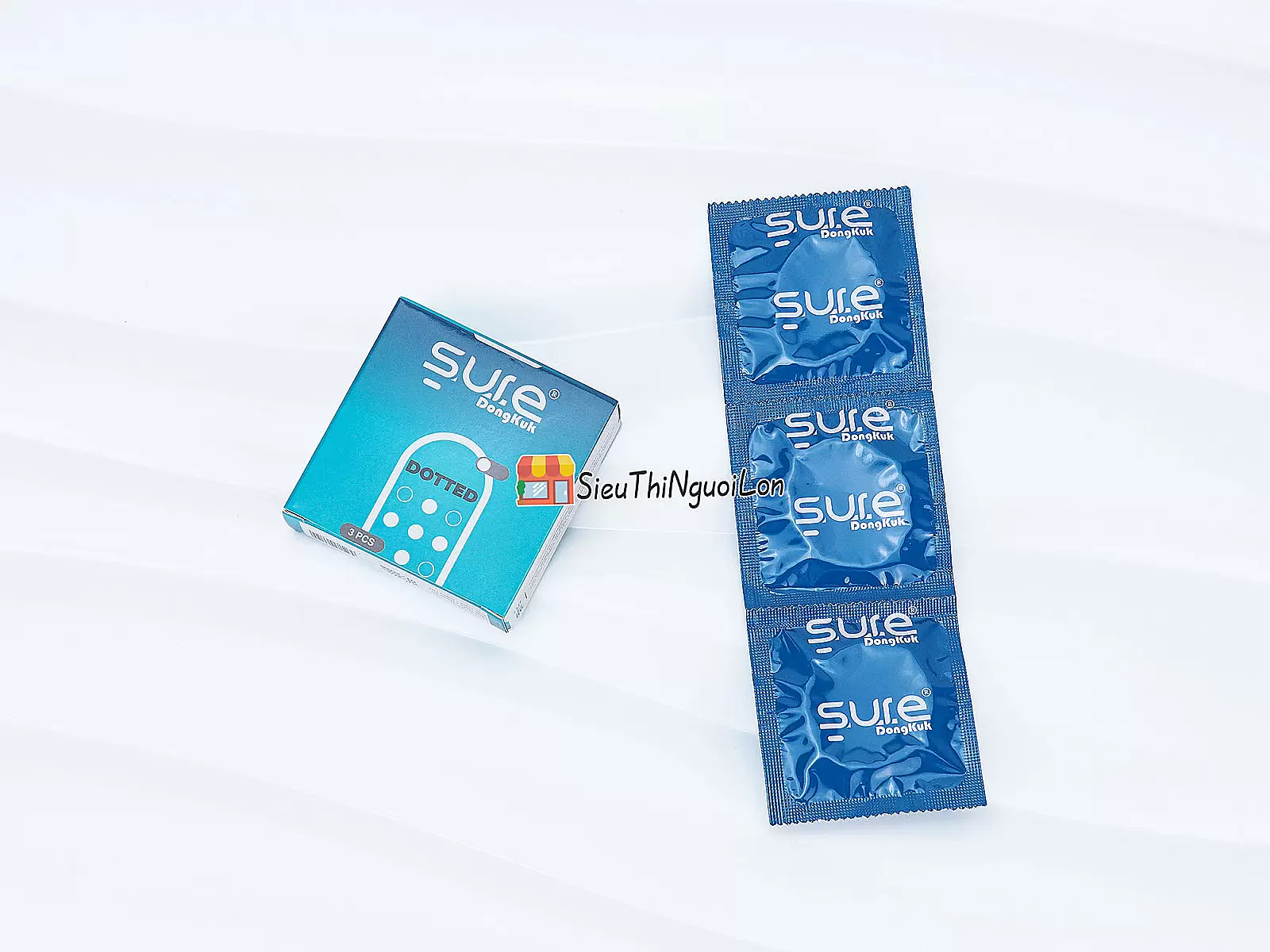 Bao cao su Sure Dongkuk Dotted bề mặt gai nổi ma sát kích thích