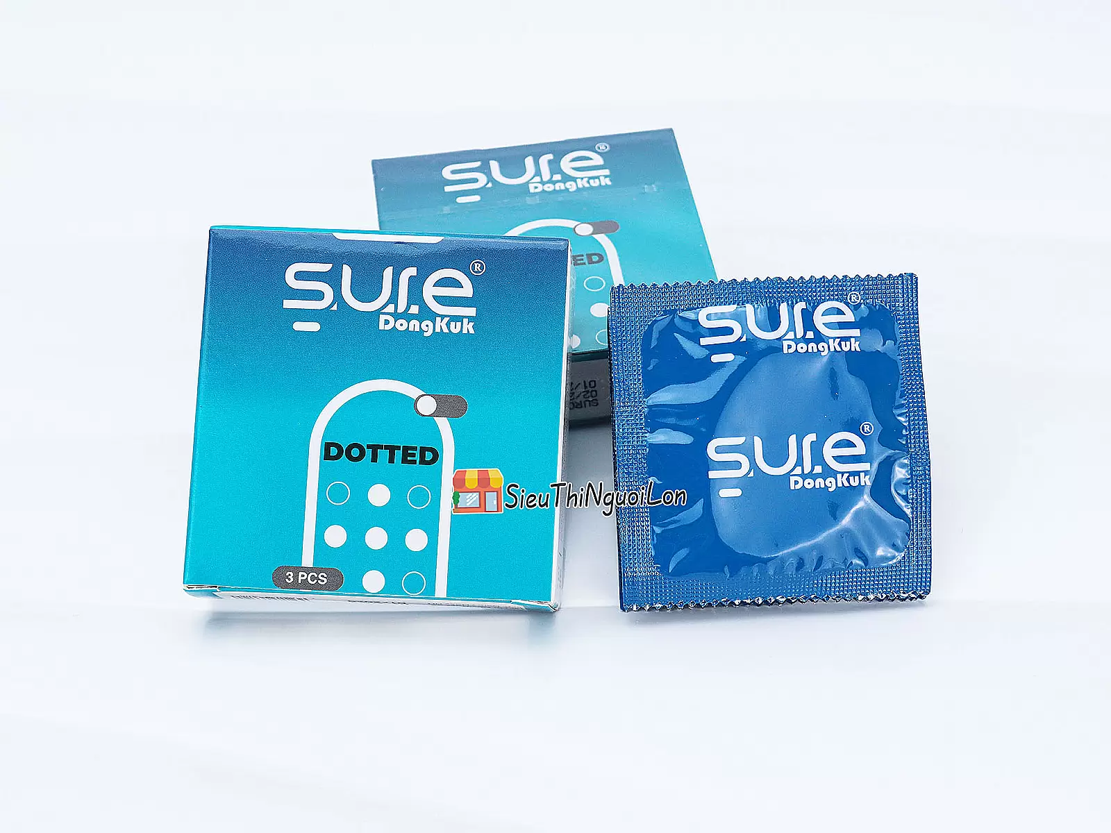 Bao cao su Sure Dongkuk Dotted bề mặt gai nổi ma sát kích thích