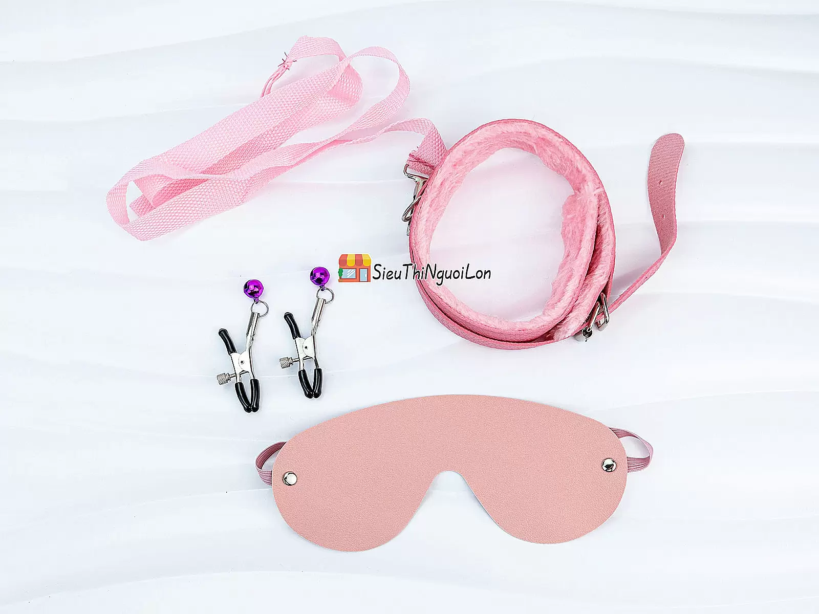 Bộ đồ chơi bạo dâm 10 món màu hồng gợi cảm