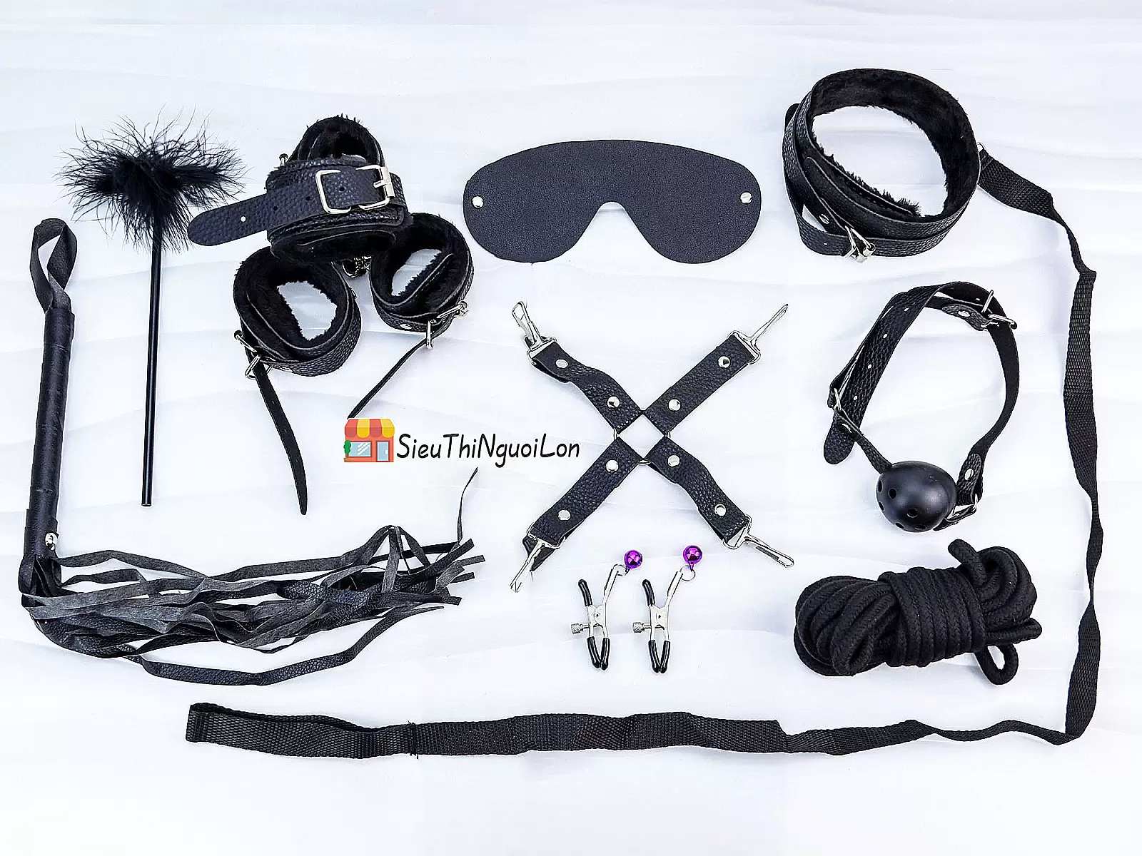 Bộ đồ chơi bạo dâm 10 món màu hồng gợi cảm