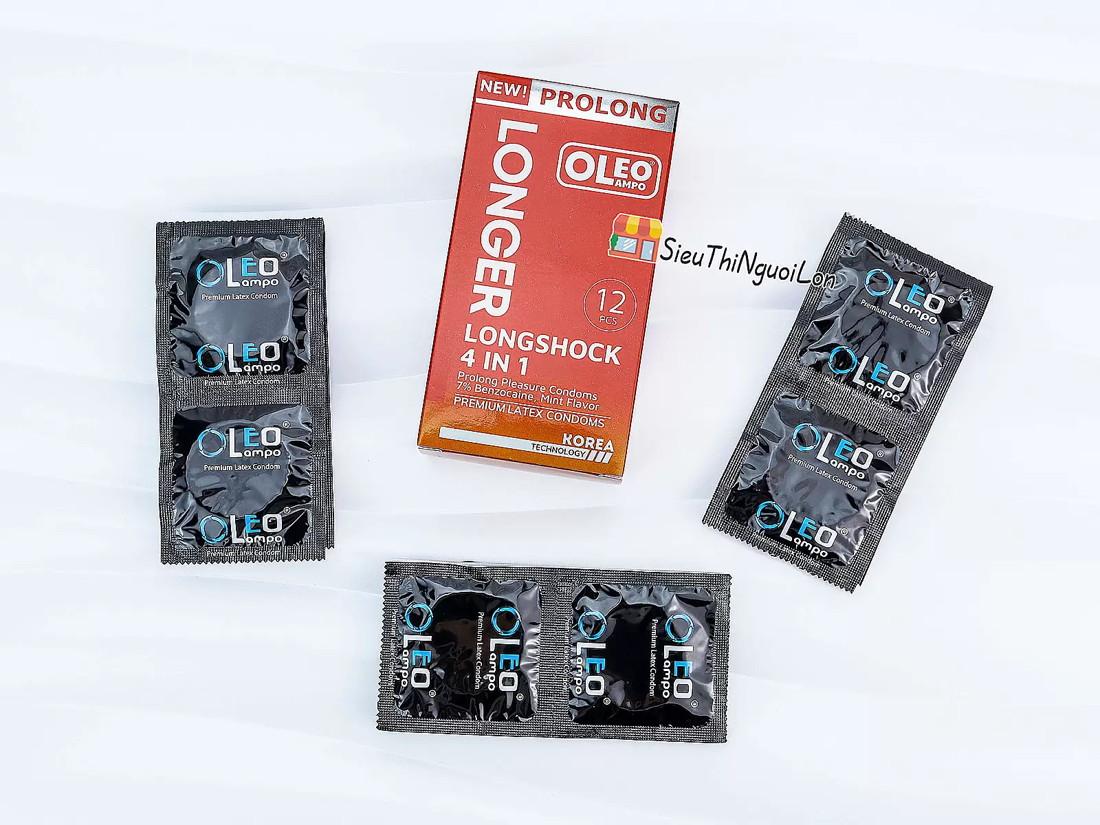 Bao cao su Oleo Longer hộp 12 cái