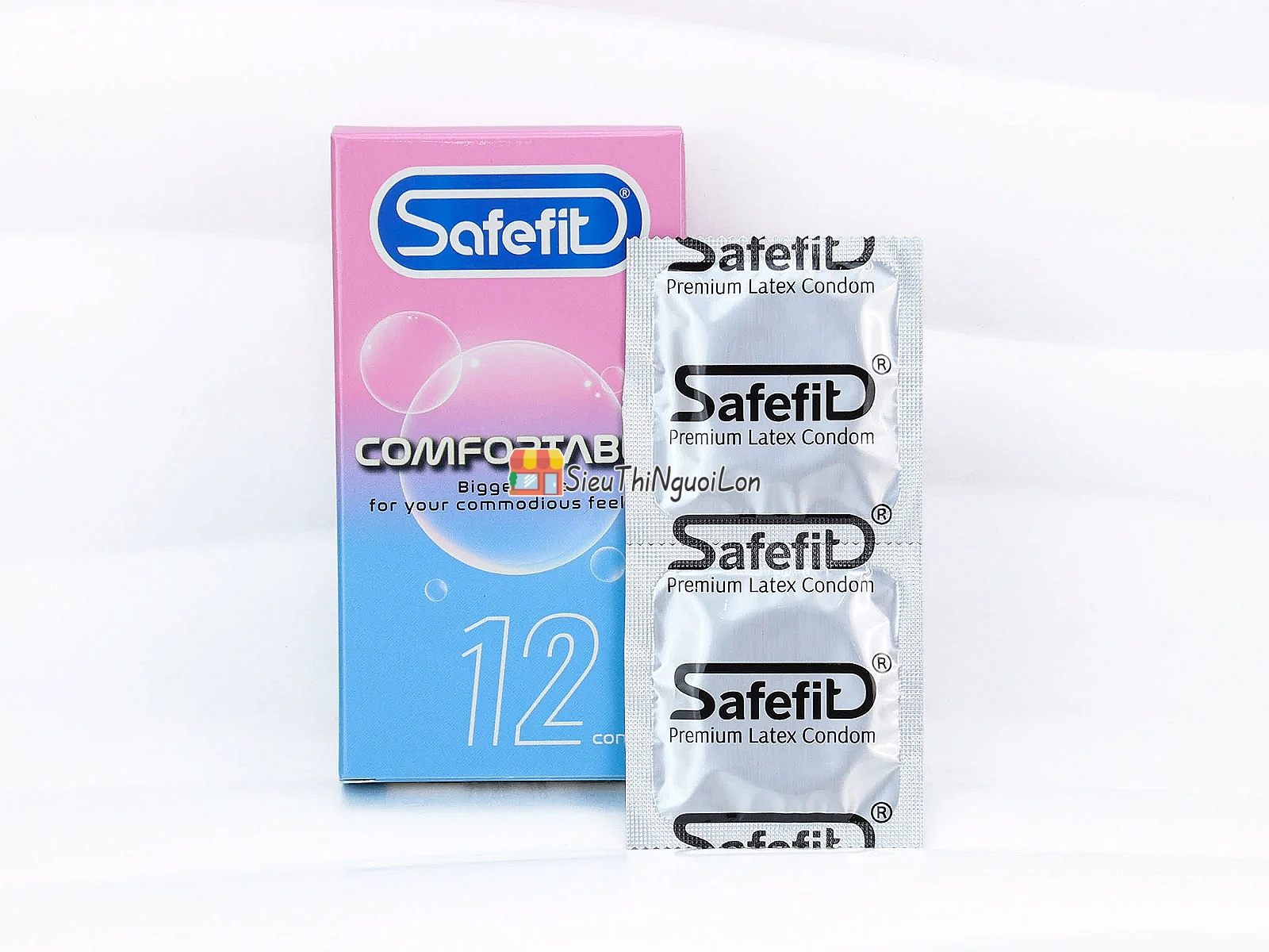 Bao cao su Safefit Comfortable rộng rãi, siêu mỏng, cho cảm giác chân thật