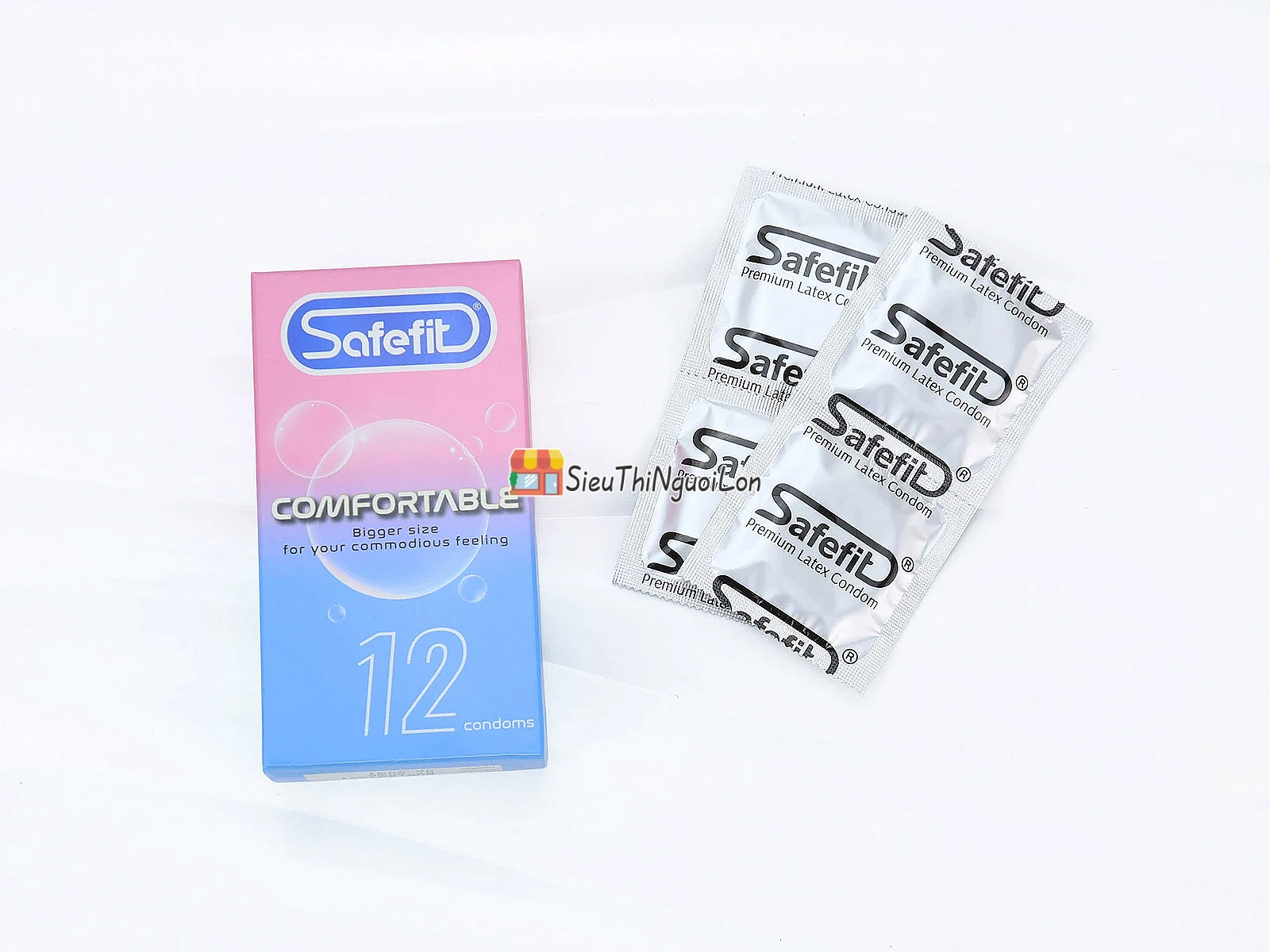 Bao cao su Safefit Comfortable rộng rãi, siêu mỏng, cho cảm giác chân thật