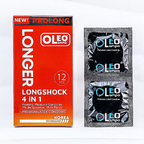 Bao cao su Oleo Longer hộp 12 cái