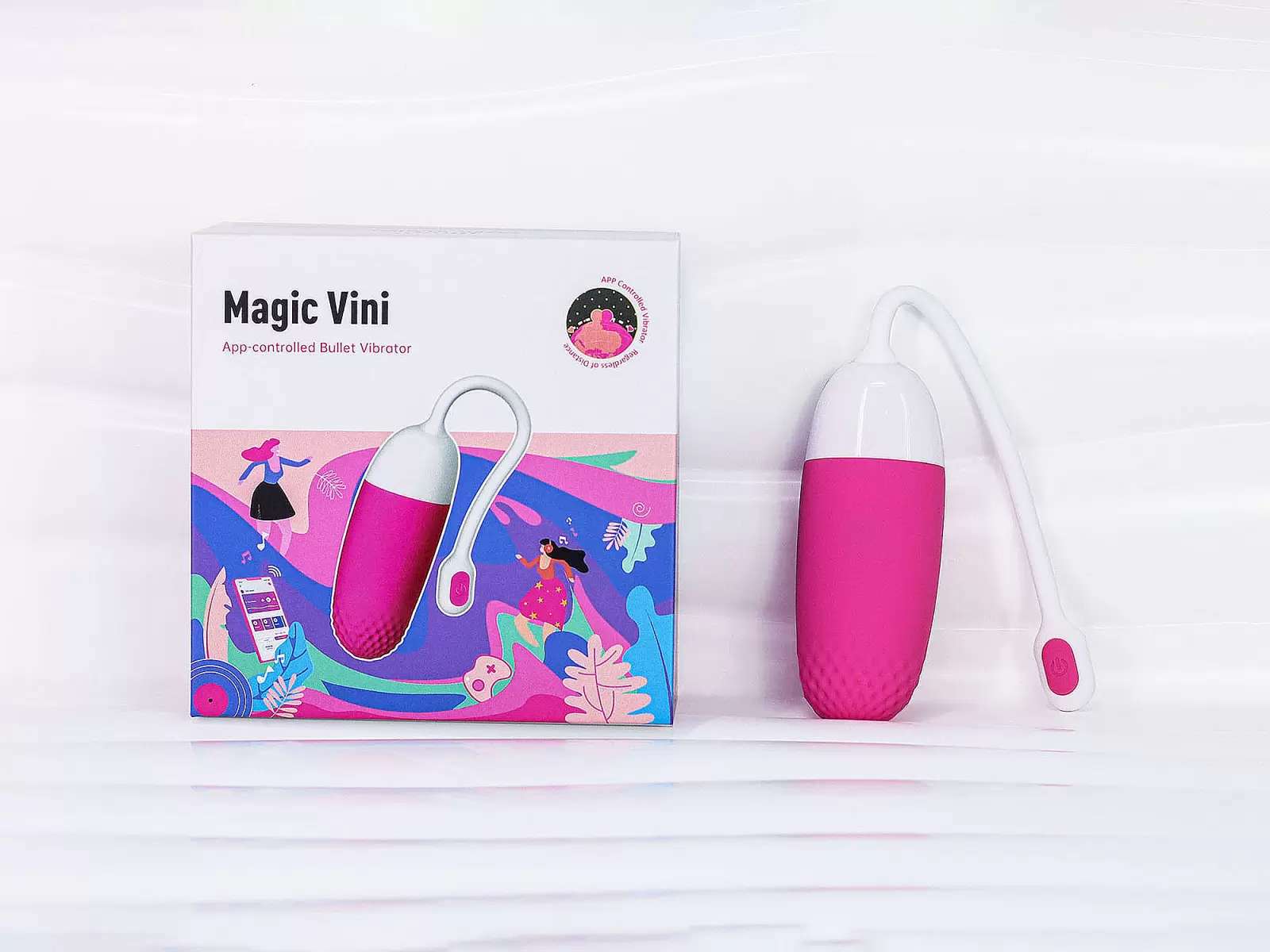Trứng rung t&igrave;nh y&ecirc;u Magic Vini điều khiển qua điện thoại