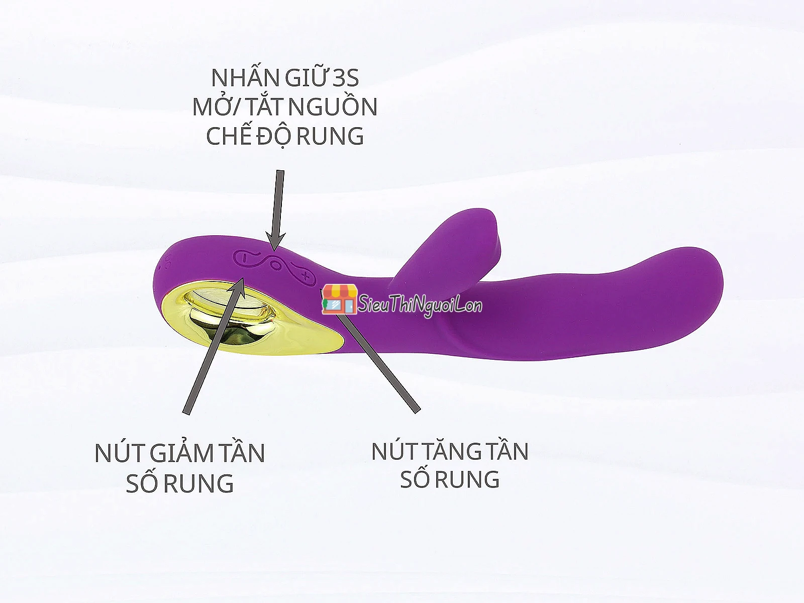 Máy massage M.S Sex Angel II có nhánh rung cực phê