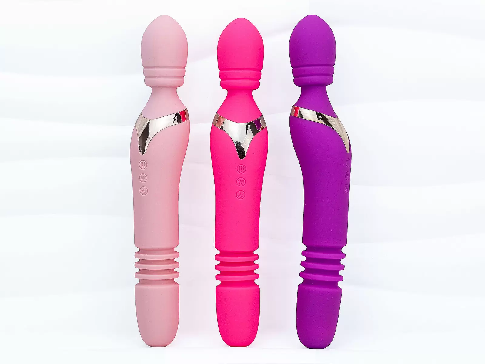 M&aacute;y massage điểm G Man Nuo ph&aacute;t nhiệt 2 đầu rung thụt, ngo&aacute;y pin sạc
