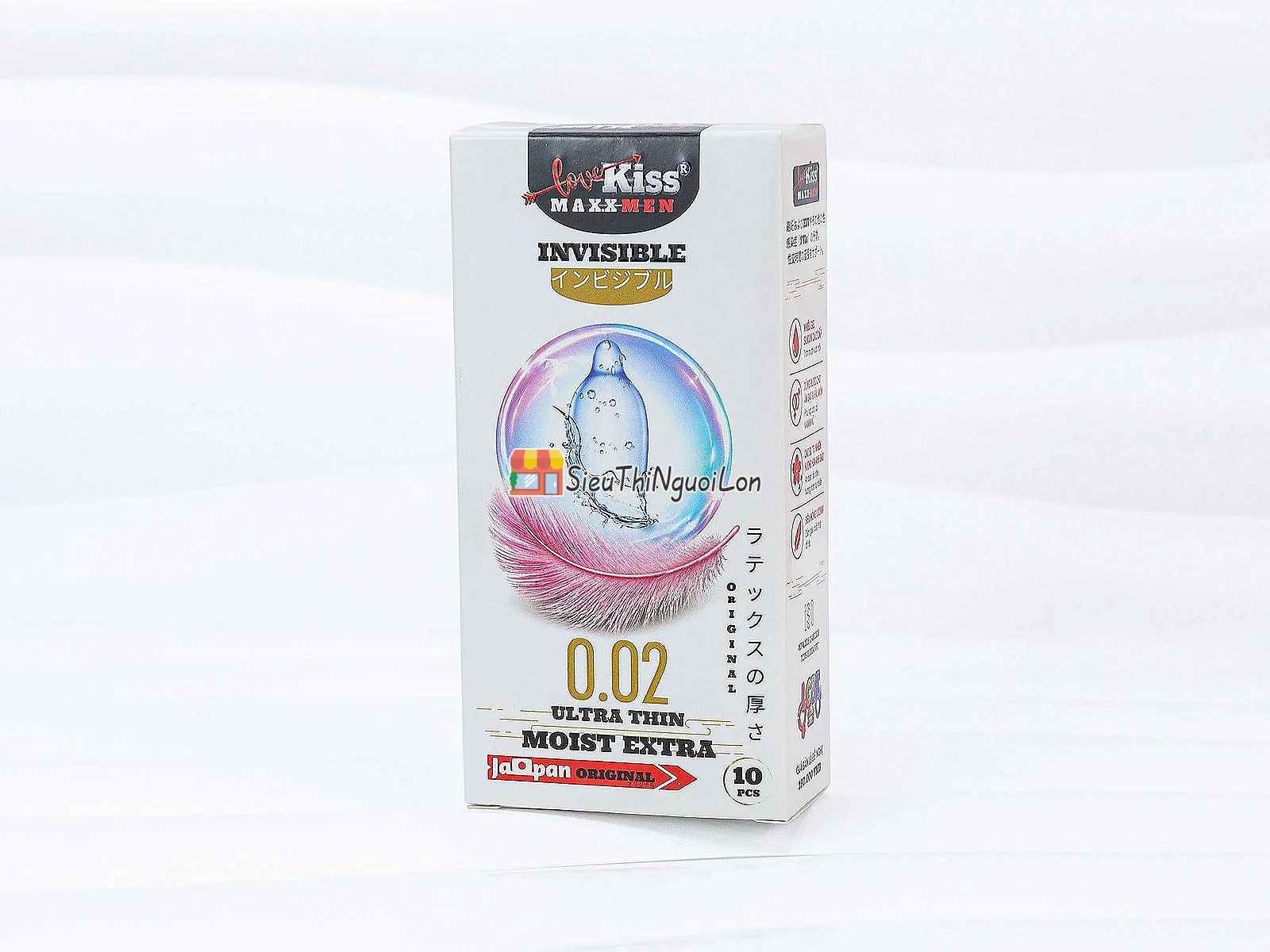 Bao cao su LOVE KISS Maxxmen Invisible siêu mỏng 0.02 mang lại cảm giác chân thật