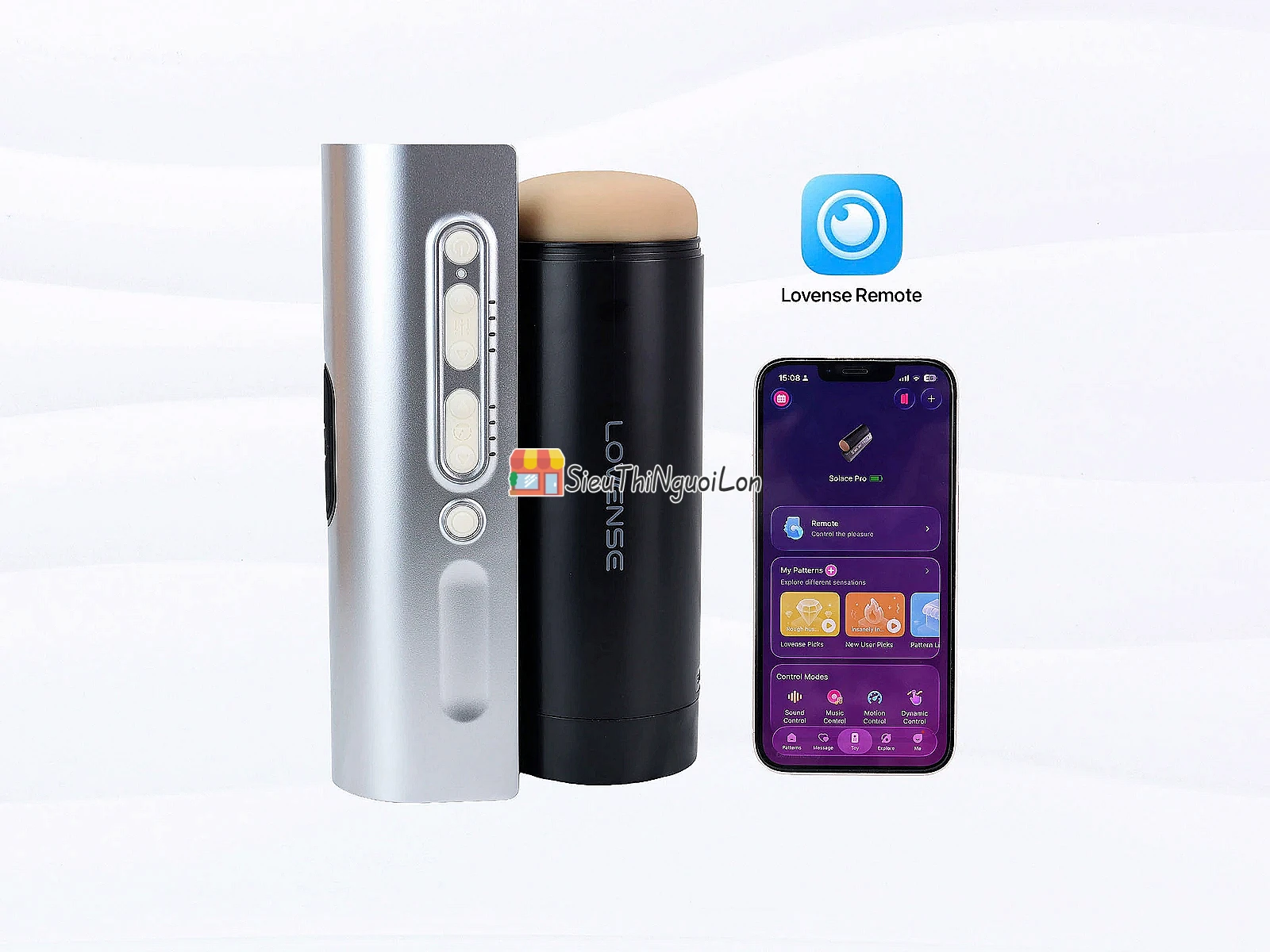 Máy thủ dâm nam tự động Lovense Solace Pro điều khiển qua App, thụt tự động