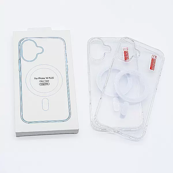 Ốp lưng Clear Case Magnetic trong suốt dành cho iPhone 16 Plus