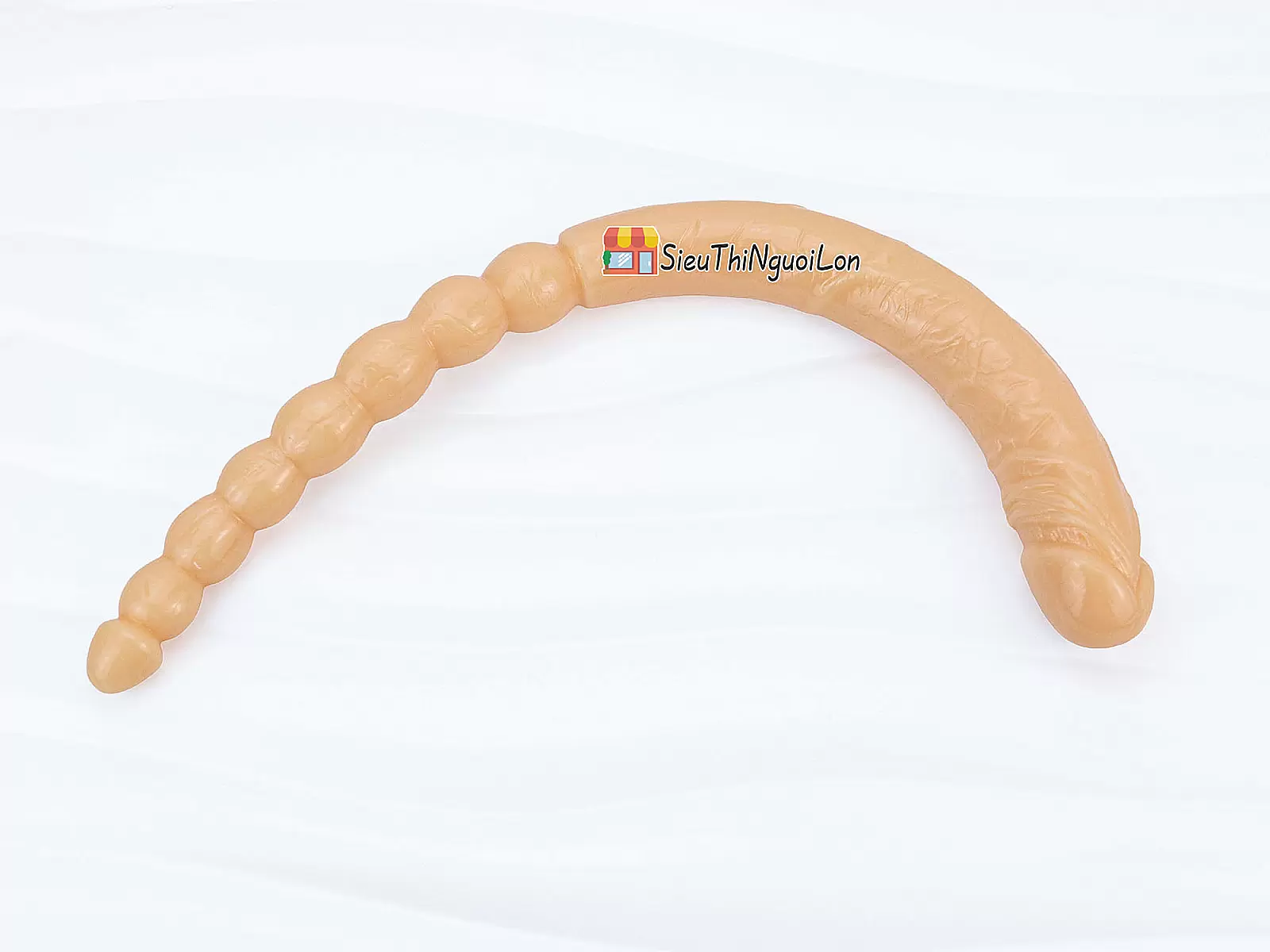 Dương vật giả silicon 2 đầu thủ dâm âm đạo và hậu môn