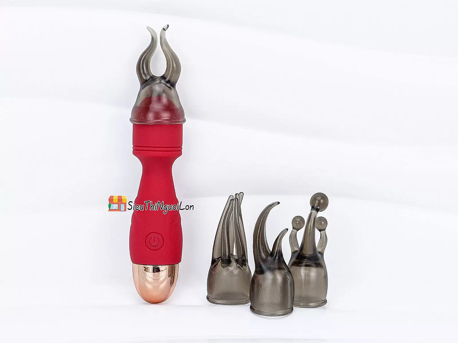 Máy massage điểm G mini kèm 4 đầu thay – nhỏ gọn, đa năng, sạc tiện lợi
