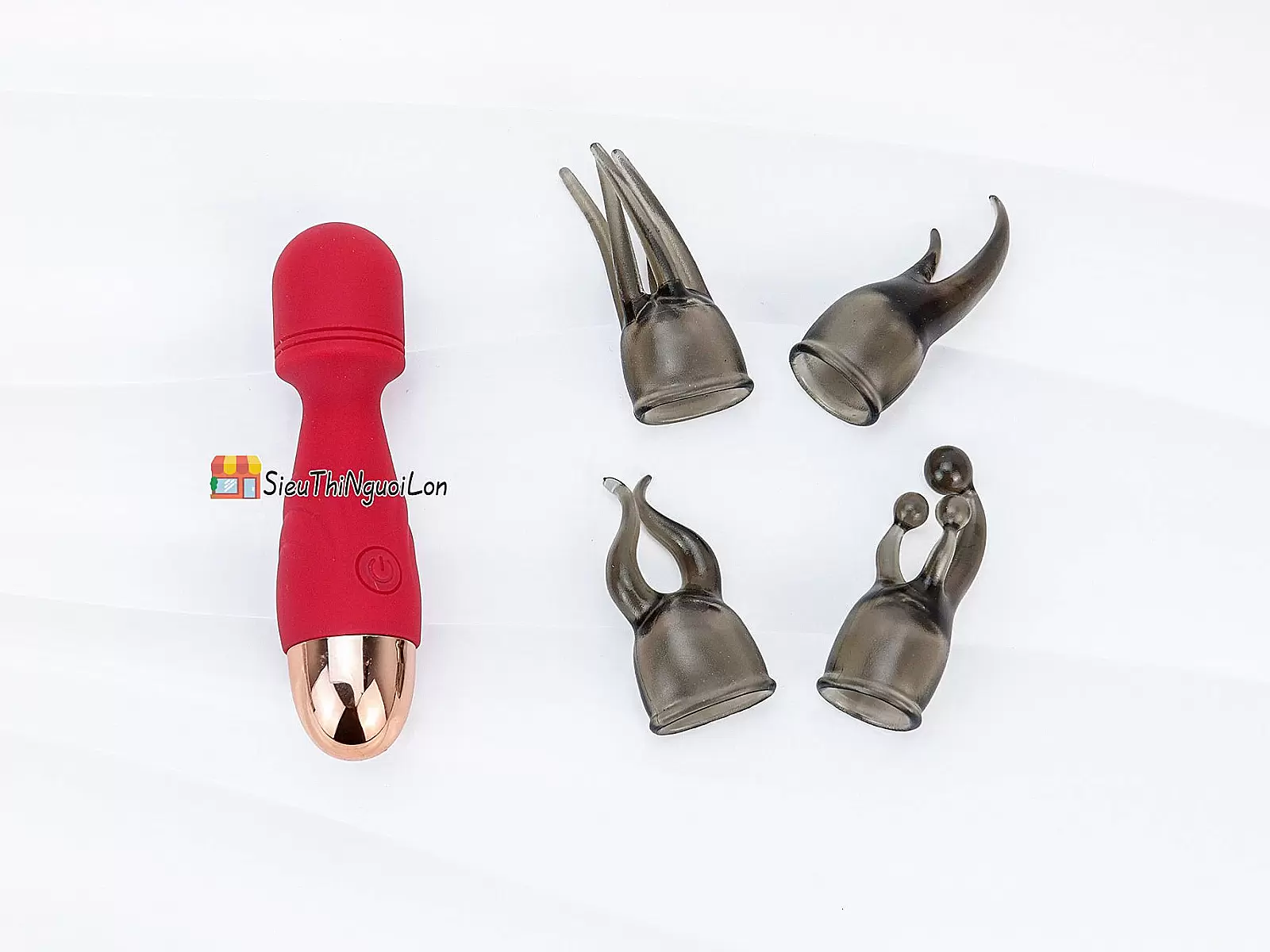 Máy massage điểm G mini kèm 4 đầu thay – nhỏ gọn, đa năng, sạc tiện lợi