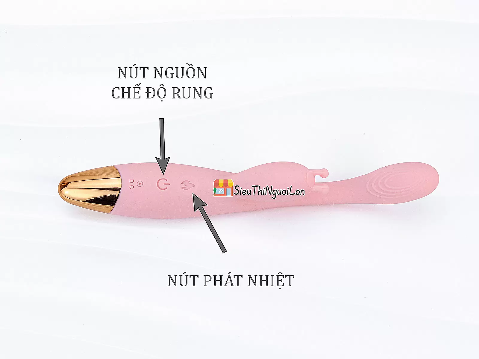 Máy mát xa có nhánh nhỏ gọn nhiều chế độ rung phát nhiệt