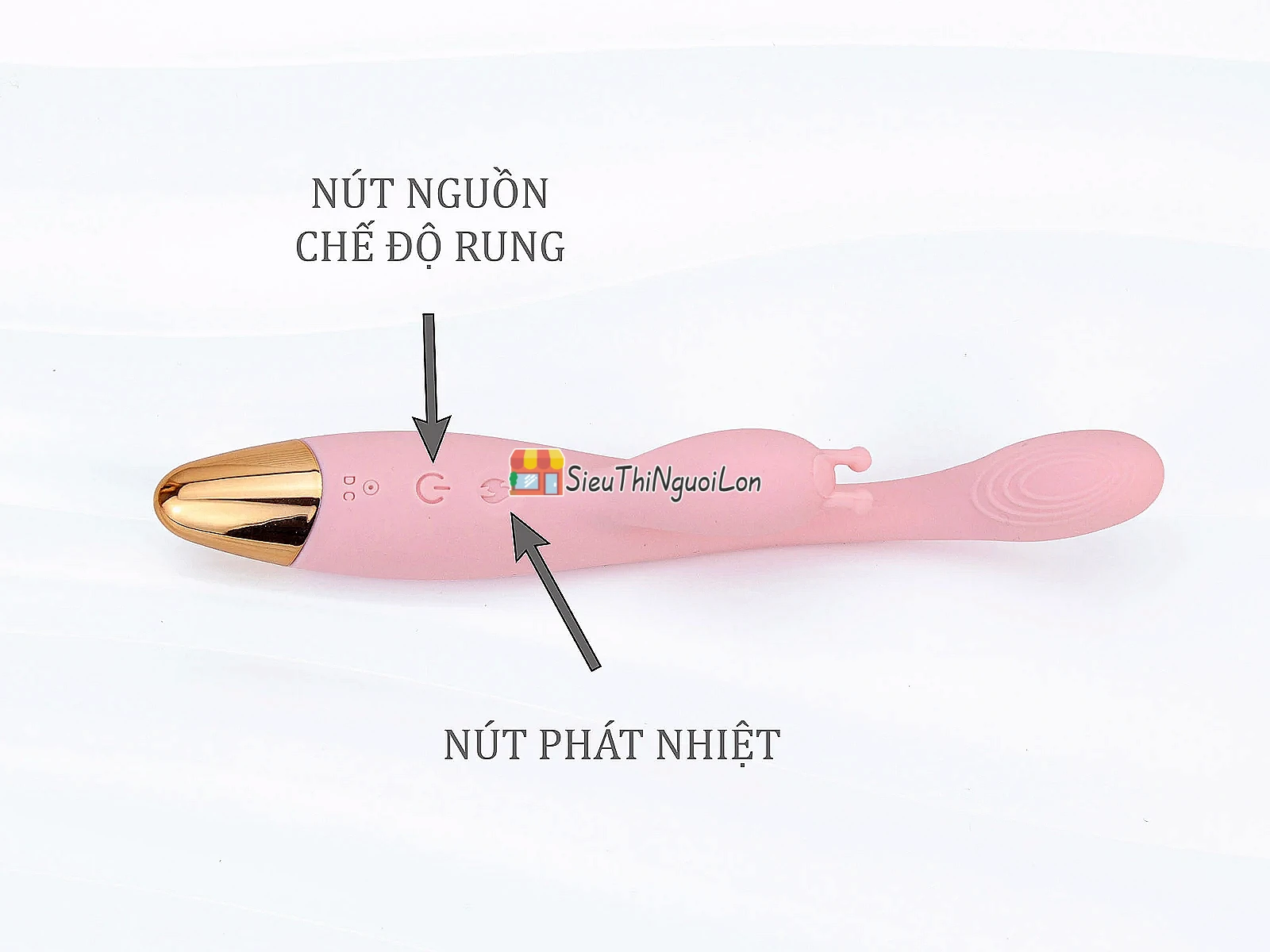 Máy mát xa có nhánh nhỏ gọn nhiều chế độ rung phát nhiệt