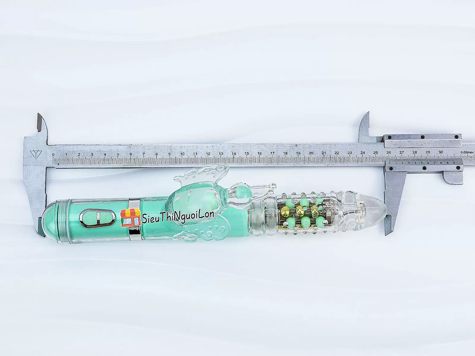 Dương vật giả đa năng rung thụt xoay bi có nhánh Mazarine