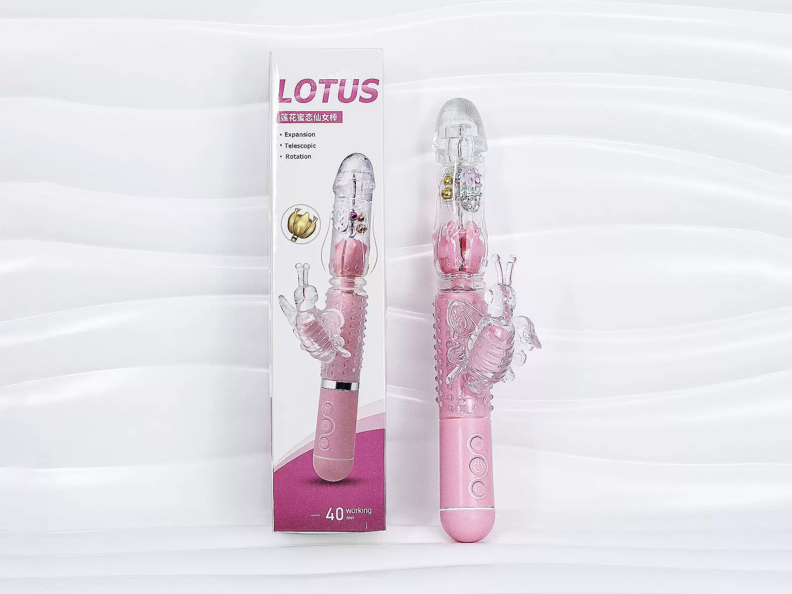 Dương v&acirc;̣t giả rung xoay đa năng LOTUS