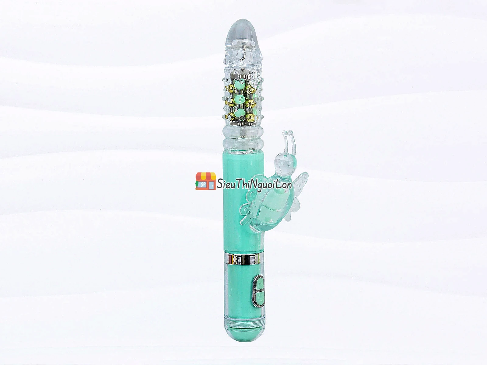 Dương vật giả đa năng rung thụt xoay bi có nhánh Mazarine