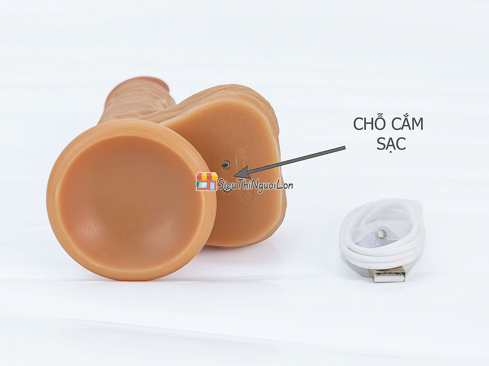 Dương vật giả có đế YEAIN Devil kèm dây đeo pin sạc điều khiển từ xa