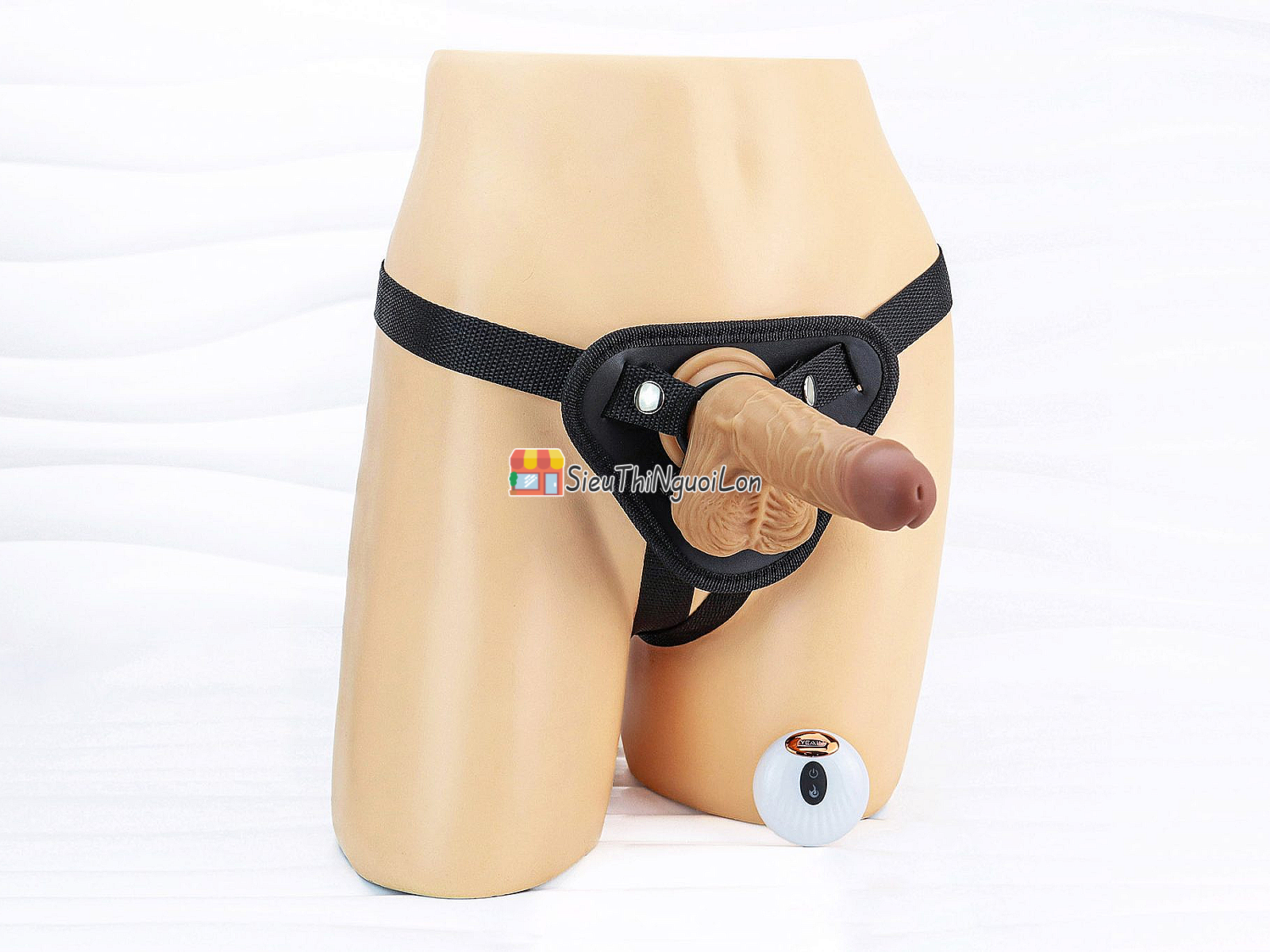 Dương vật giả có đế YEAIN Devil kèm dây đeo pin sạc điều khiển từ xa
