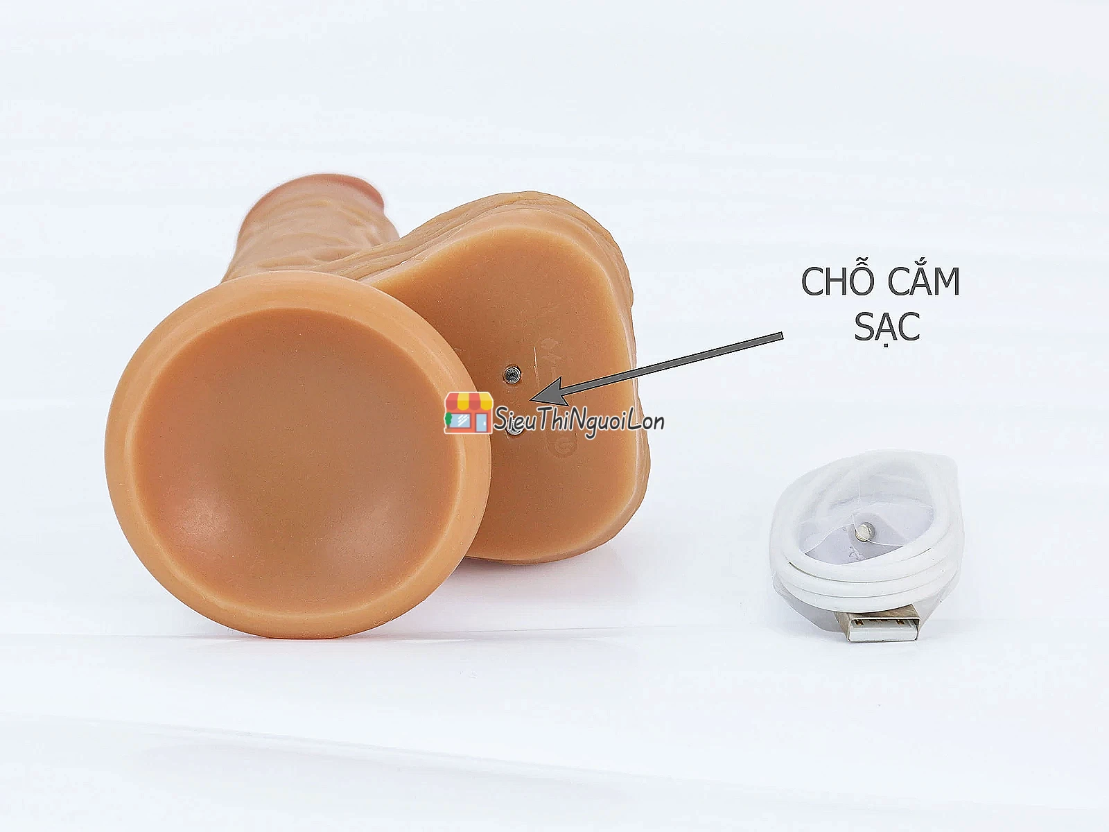 Dương vật giả có đế YEAIN Devil kèm dây đeo pin sạc điều khiển từ xa