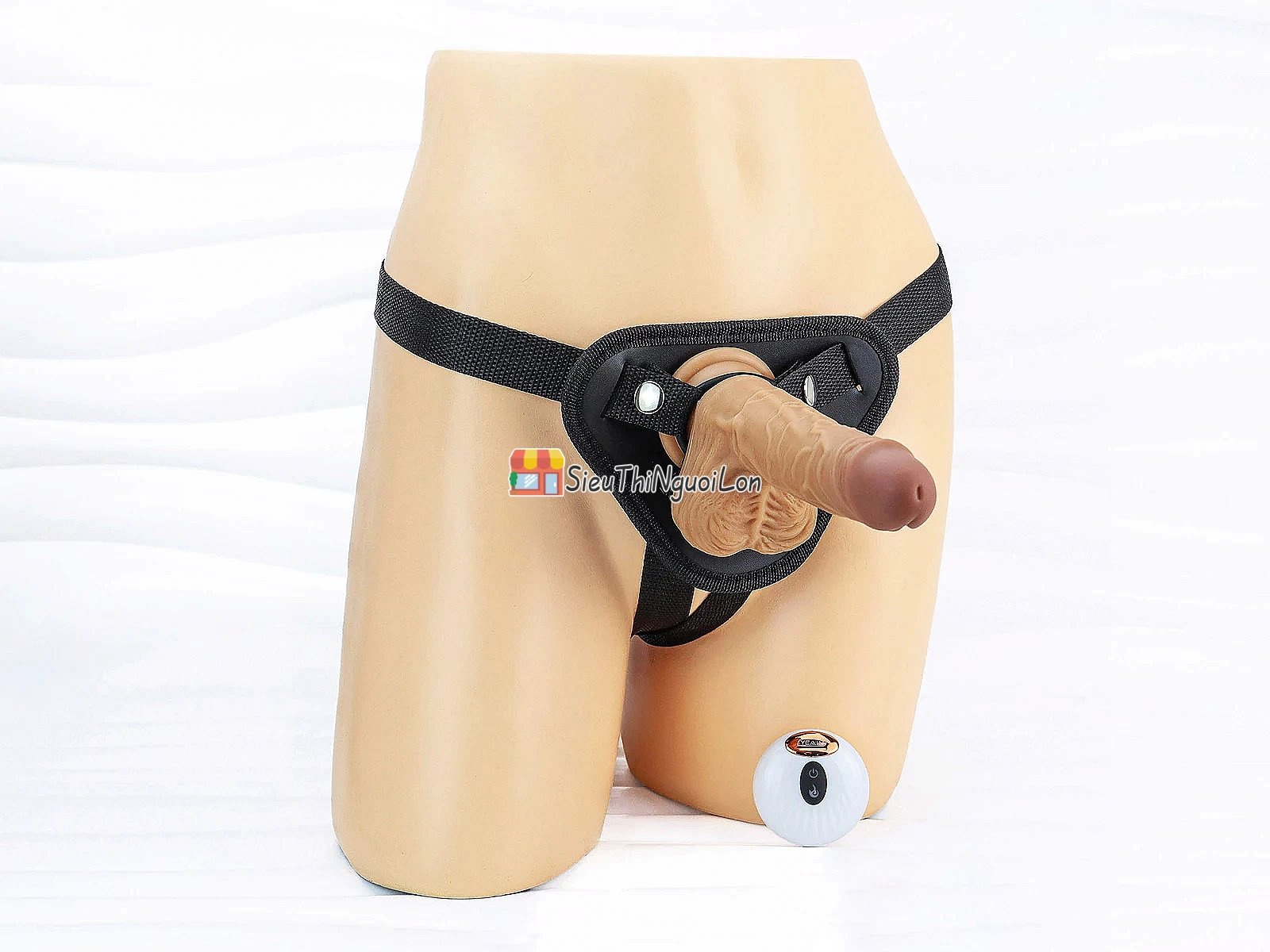 Dương vật giả có đế YEAIN Devil kèm dây đeo pin sạc điều khiển từ xa