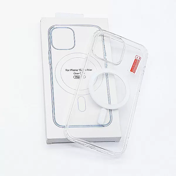 Ốp lưng Clear Case Magnetic trong suốt dành cho iPhone 15 Pro Max