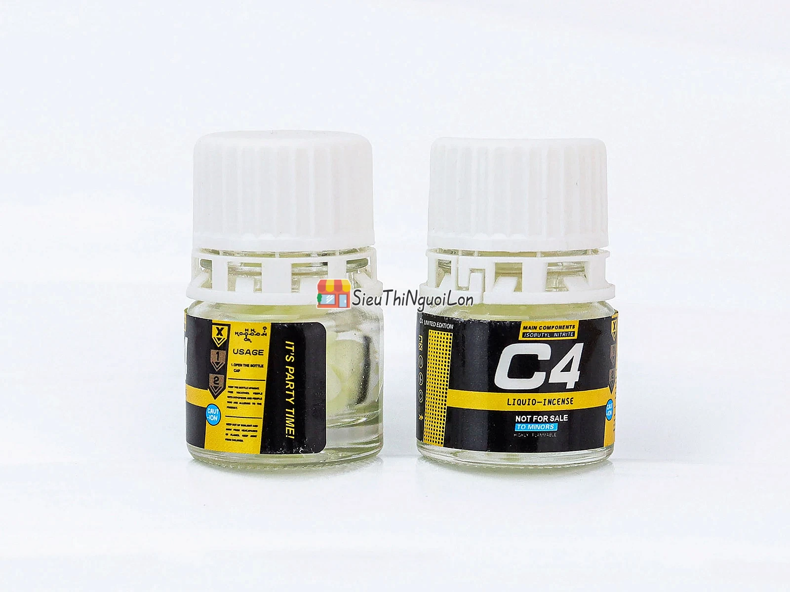 Chai hít khô C4 vàng dạng viên tăng cảm giác hưng phấn