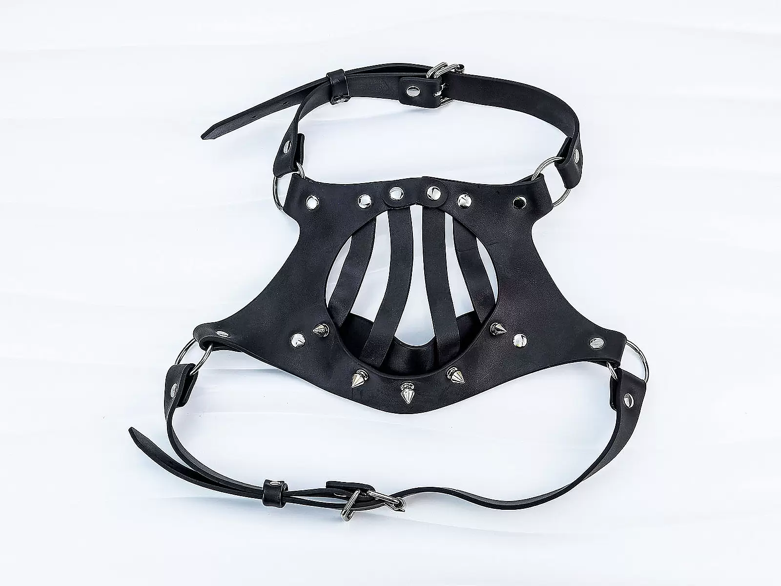 Đồ chơi tình yêu mặt nạ khóa miệng da