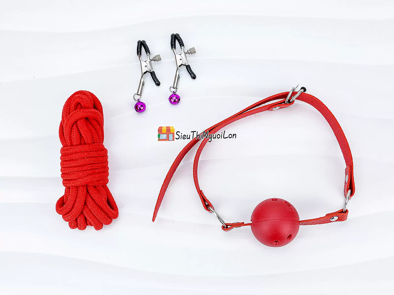 Bộ đồ chơi bạo dâm 10 món màu đỏ quyến rũ kích thích màn dạo đầu