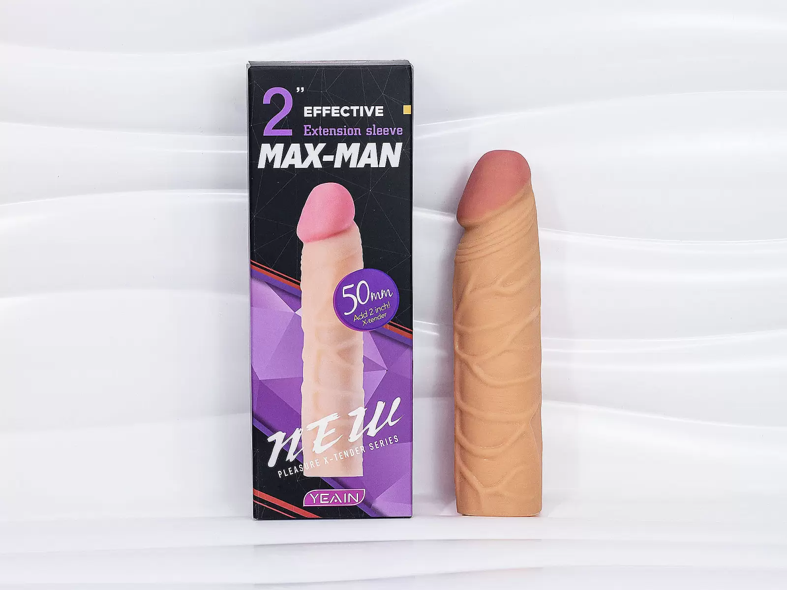 Bao cao su đ&ocirc;n d&ecirc;n Max Man đ&ocirc;n 5cm nhiều g&acirc;n nổi