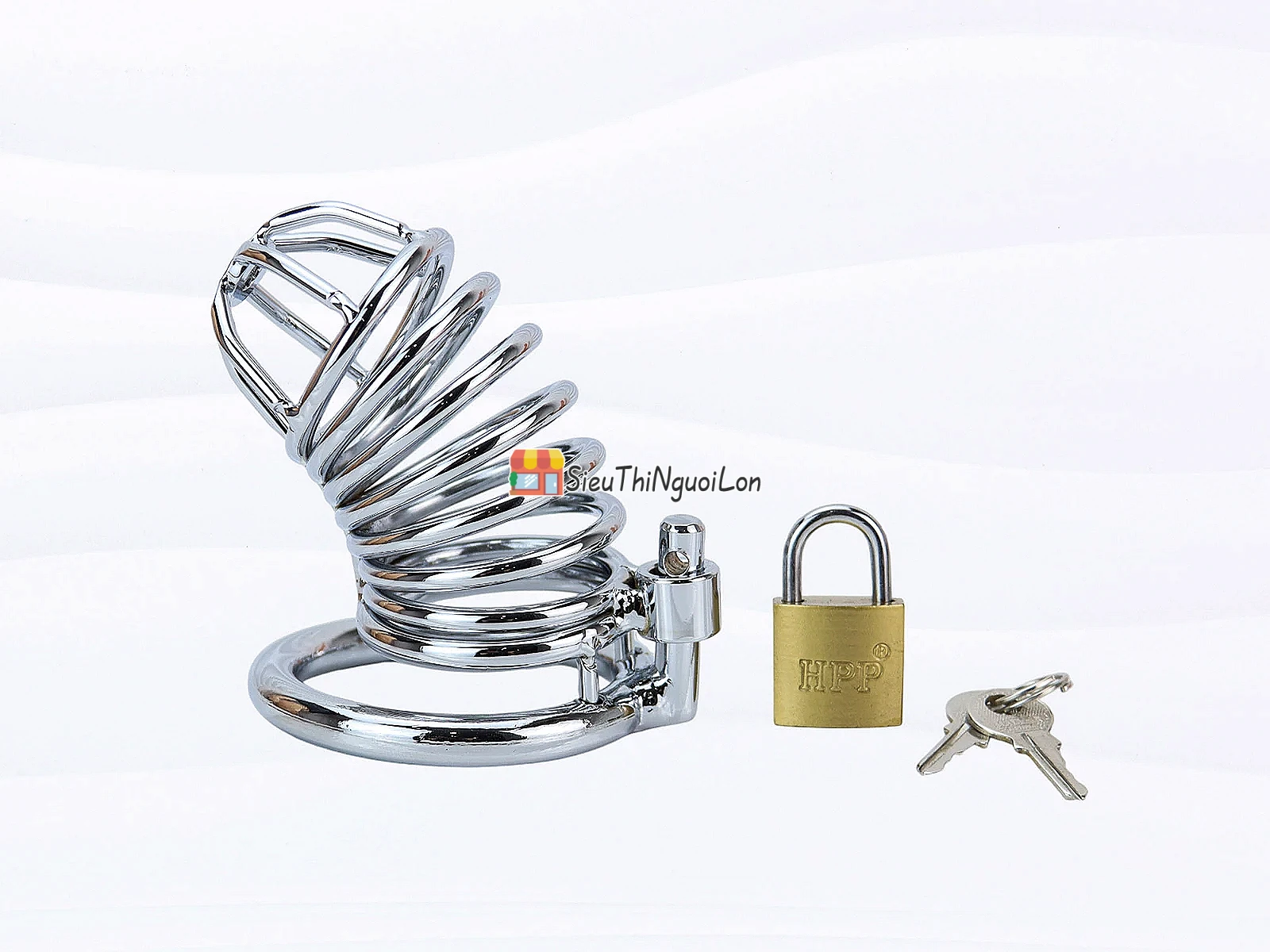 Dụng cụ bạo dâm khóa dương vật inox