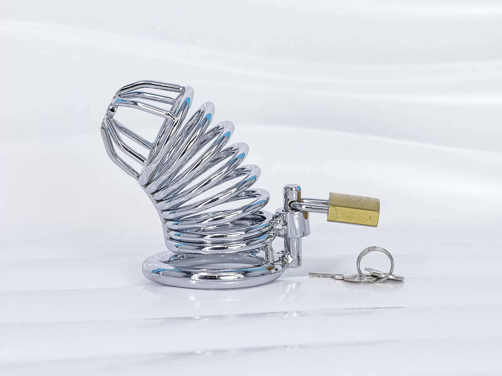 Dụng cụ bạo dâm khóa dương vật inox