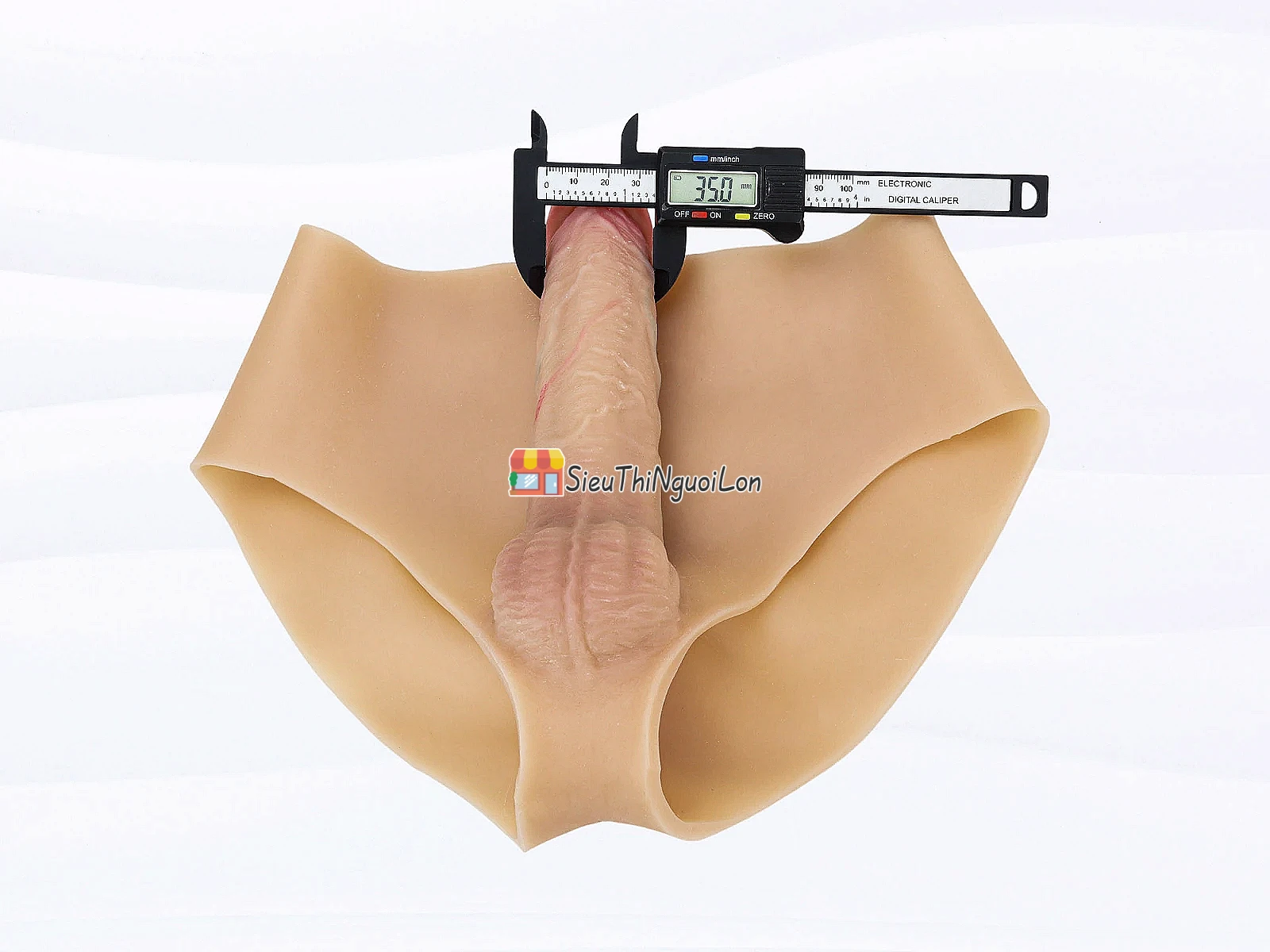 Quần tam giác silicon dương vật giả đặc ruột