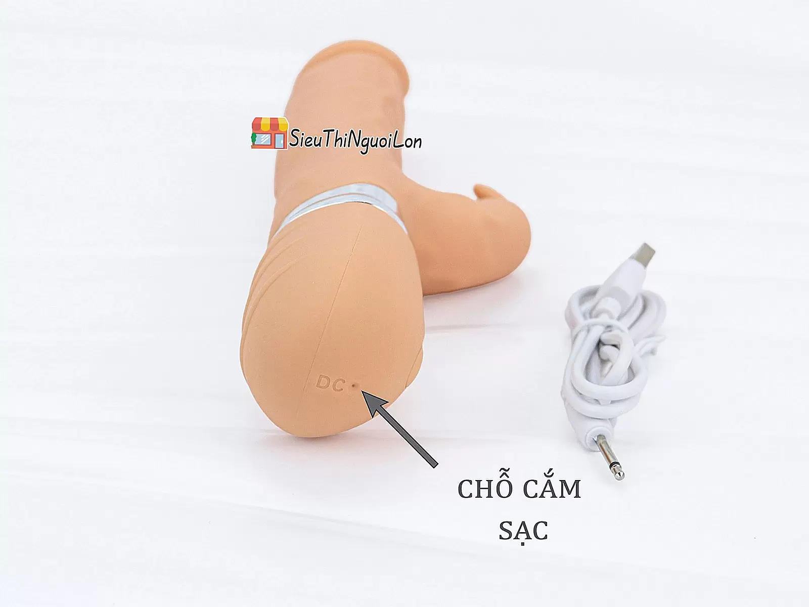 Dương vật giả có nhánh tai thỏ kích thích khoái cảm