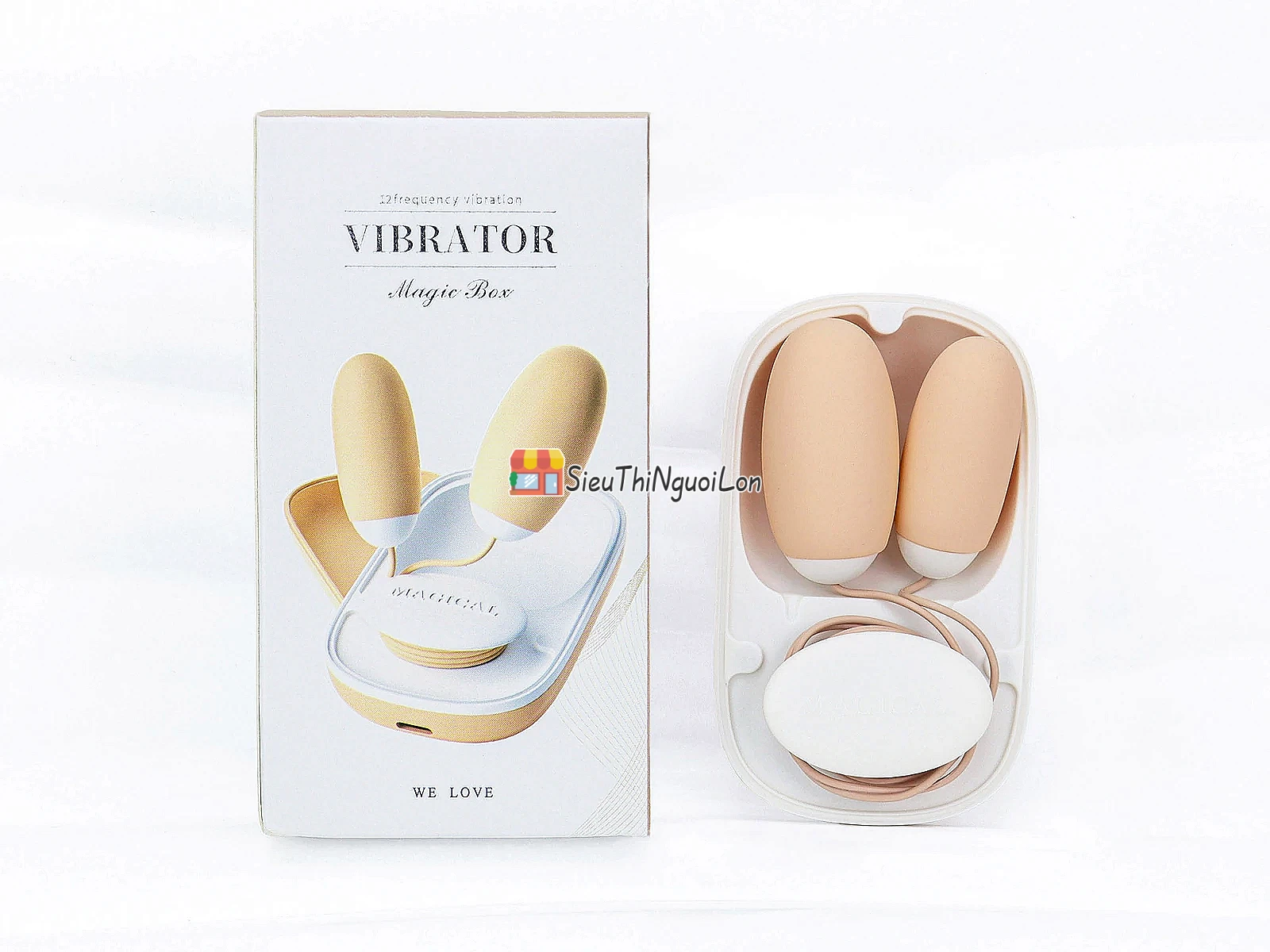 Trứng rung Vibrator Magic Box 2 đầu