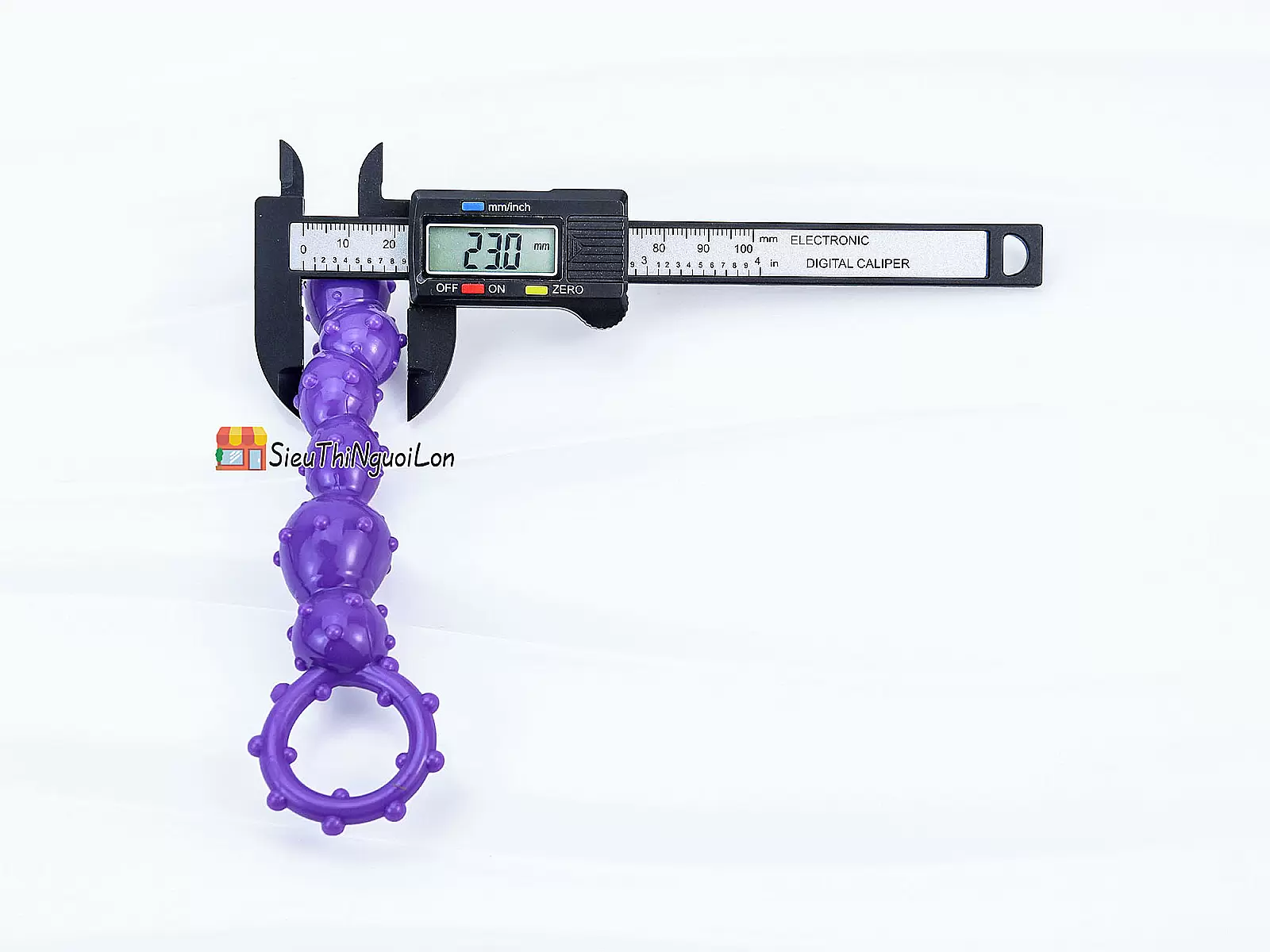 Đồ chơi kích hậu bi gai xoắn silicon