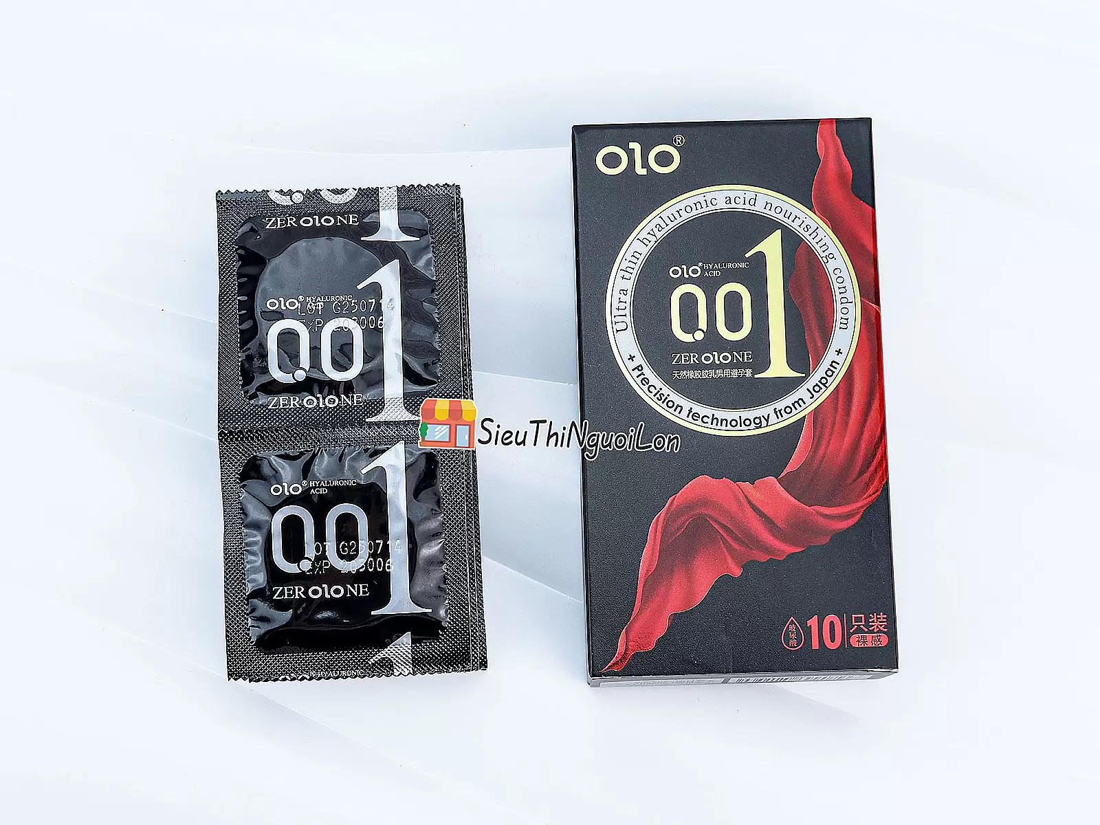 Bao cao su OLO Thin 001 Square Black