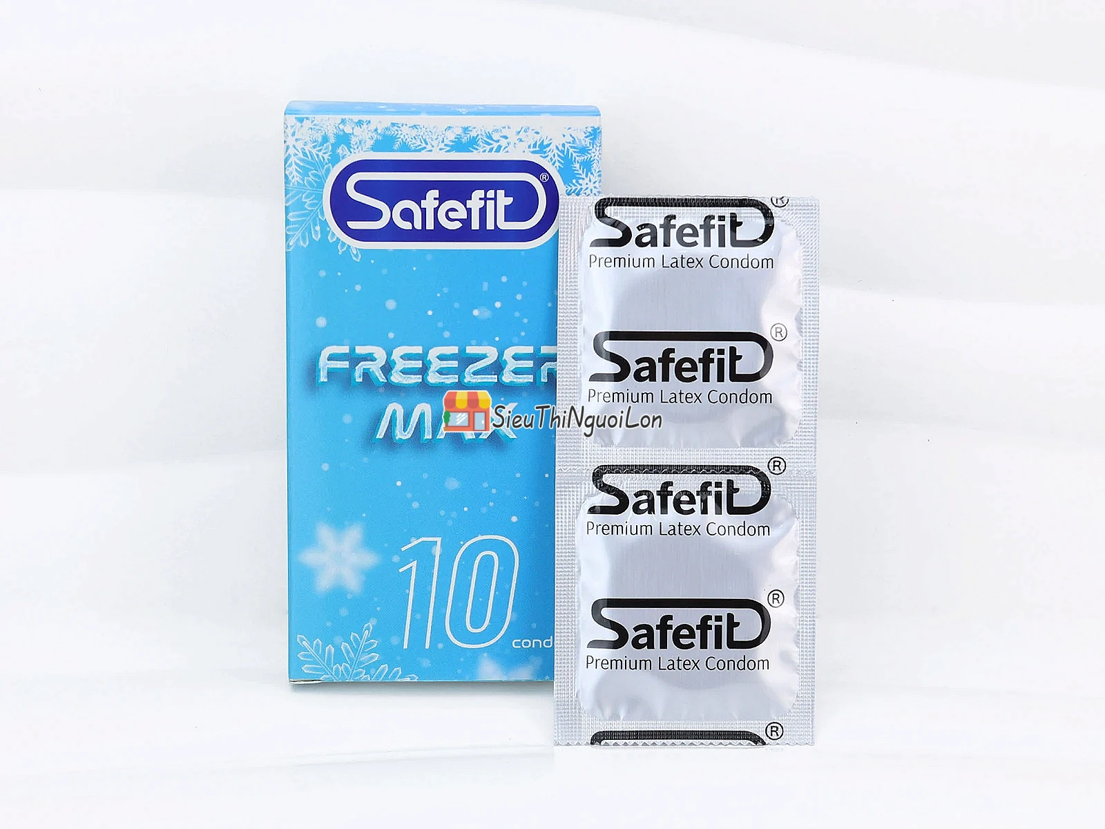 Bao cao su Safefit Freezer Max mát lạnh sảng khoái, tăng cảm giác khi yêu