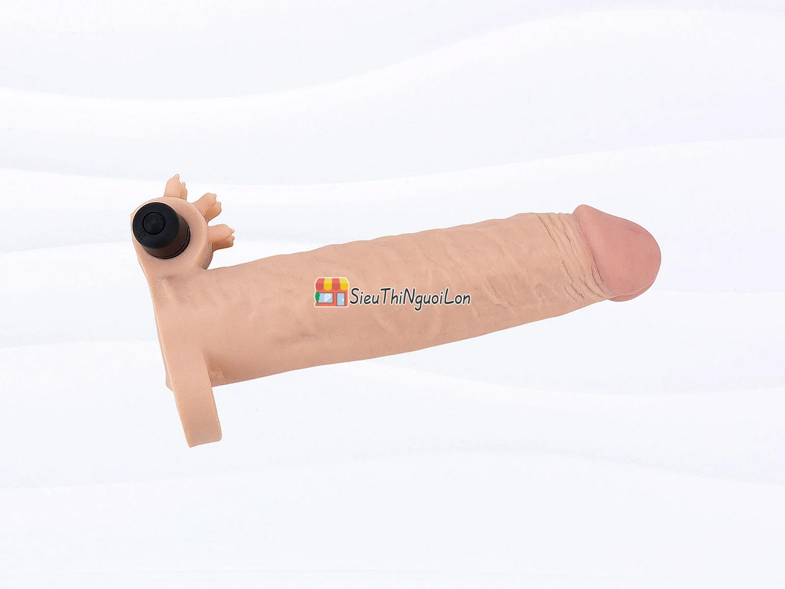 Bao cao su đôn dên Pleasure X-Tender có quai đeo rung gốc