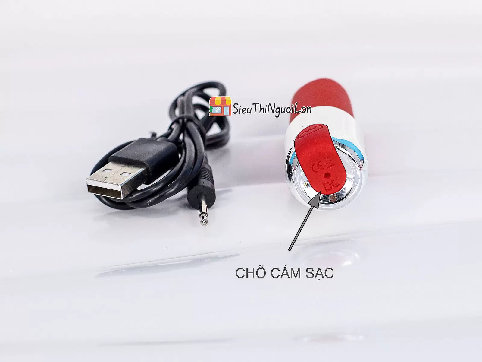 Trứng rung tình yêu hình thỏi son pin sạc