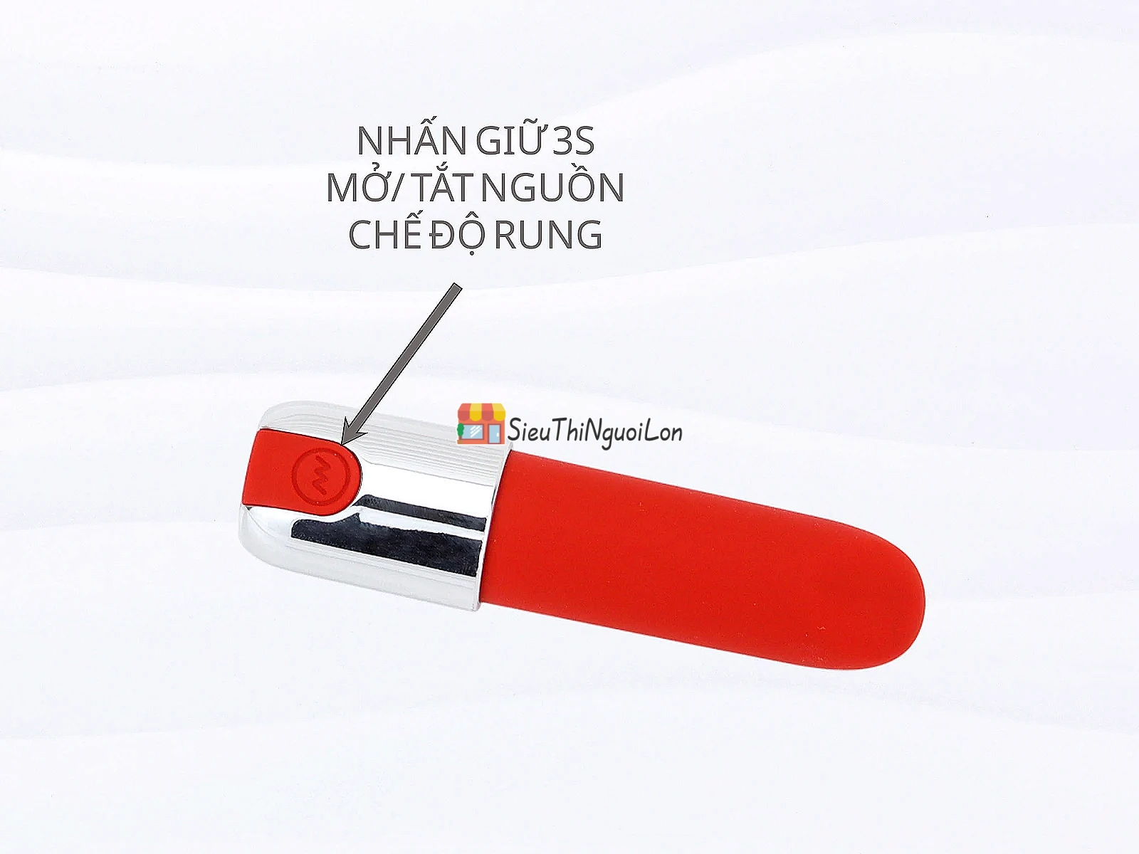 Trứng rung tình yêu hình thỏi son pin sạc