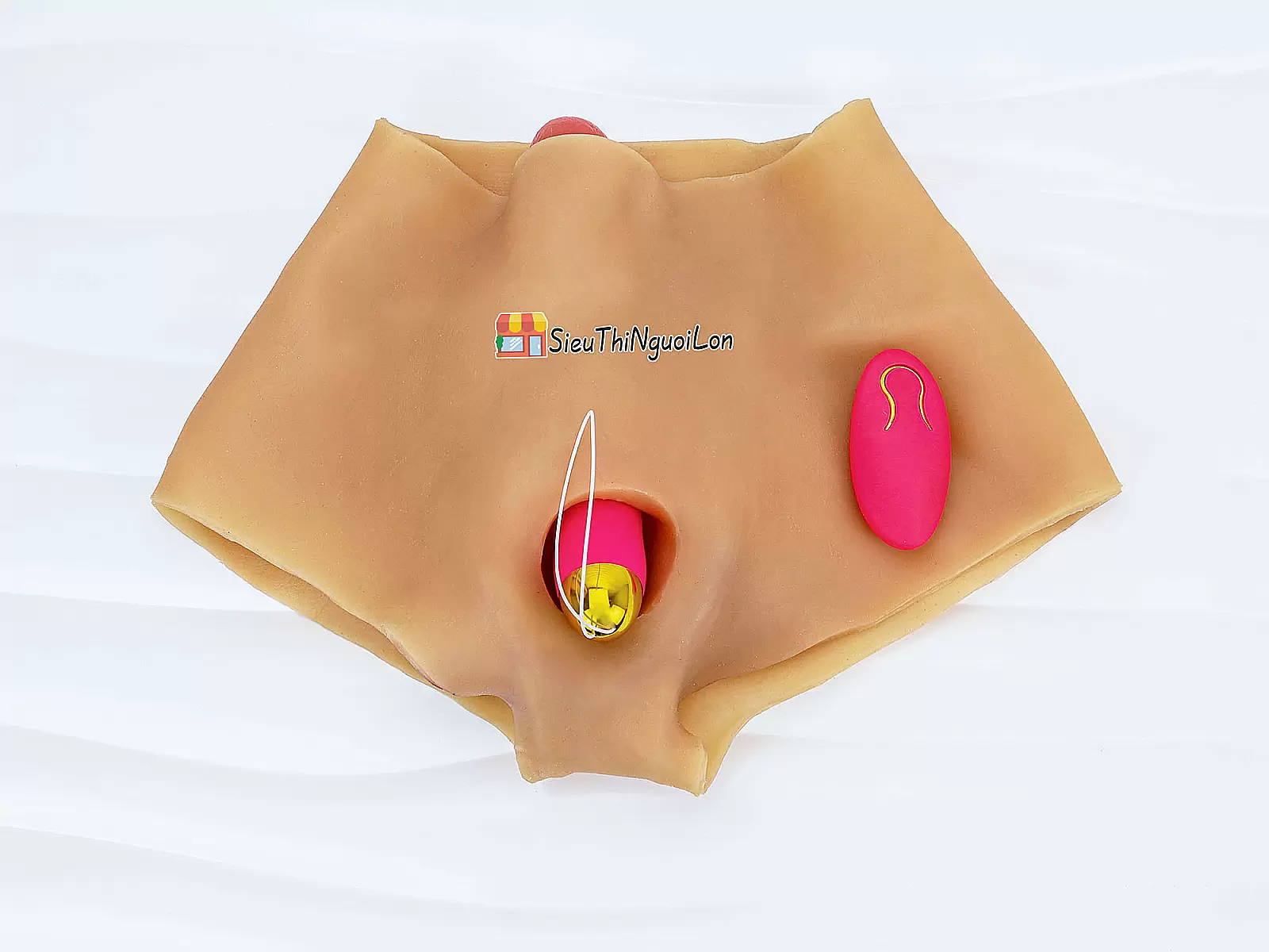 Quần dương vật giả rỗng ruột kèm trứng rung điều khiển từ xa