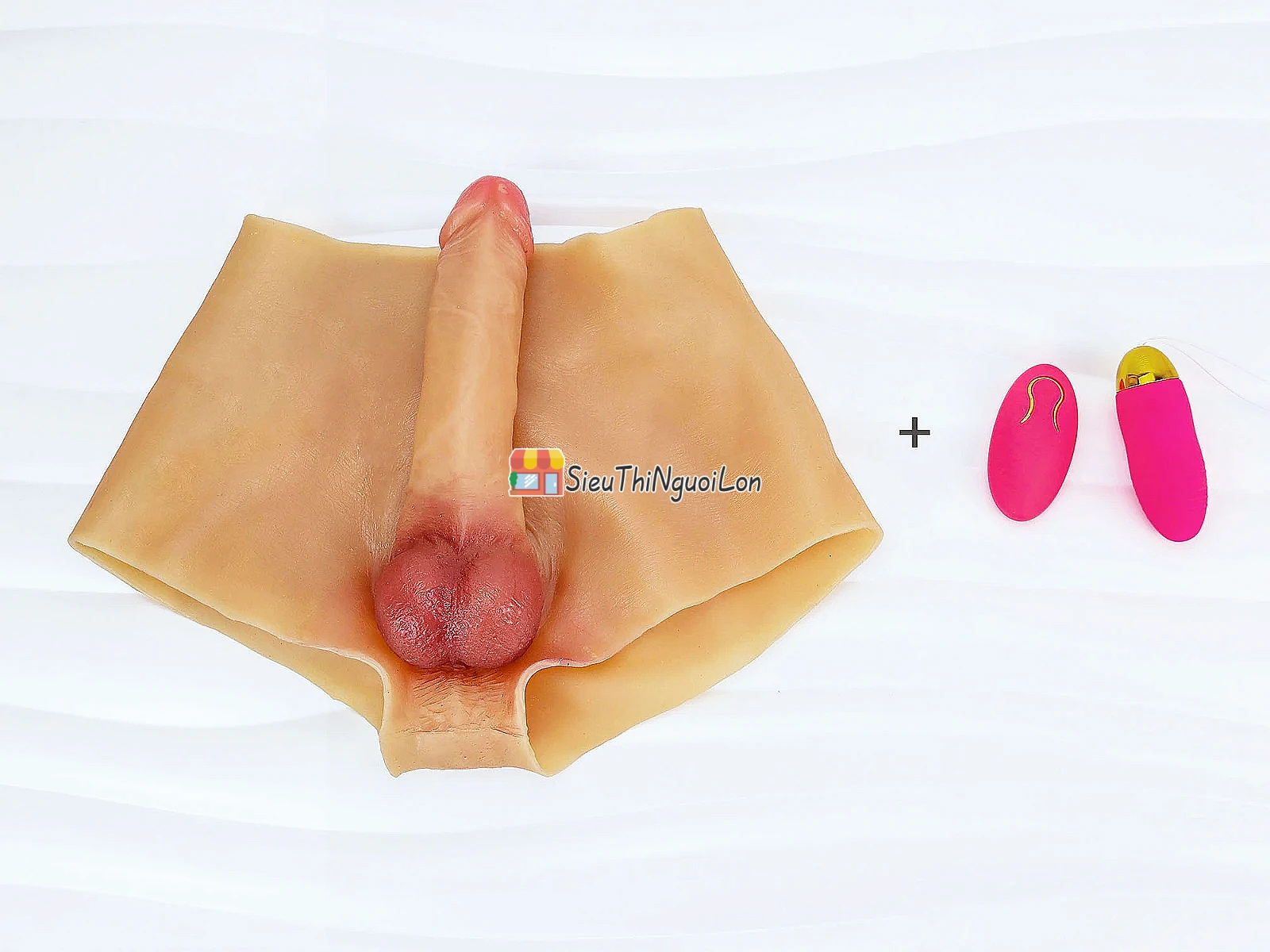 Quần dương vật giả rỗng ruột kèm trứng rung điều khiển từ xa