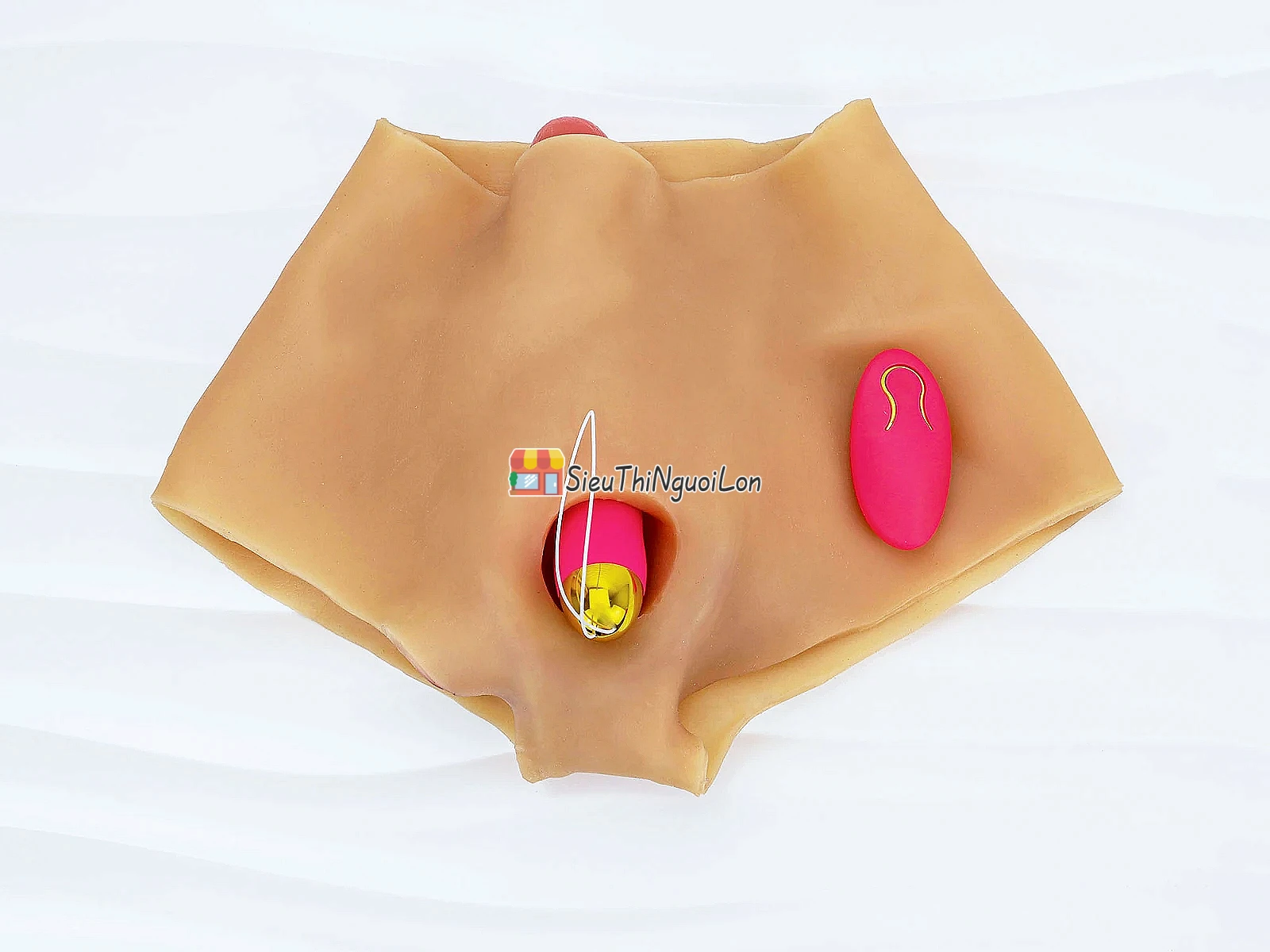 Quần dương vật giả rỗng ruột kèm trứng rung điều khiển từ xa