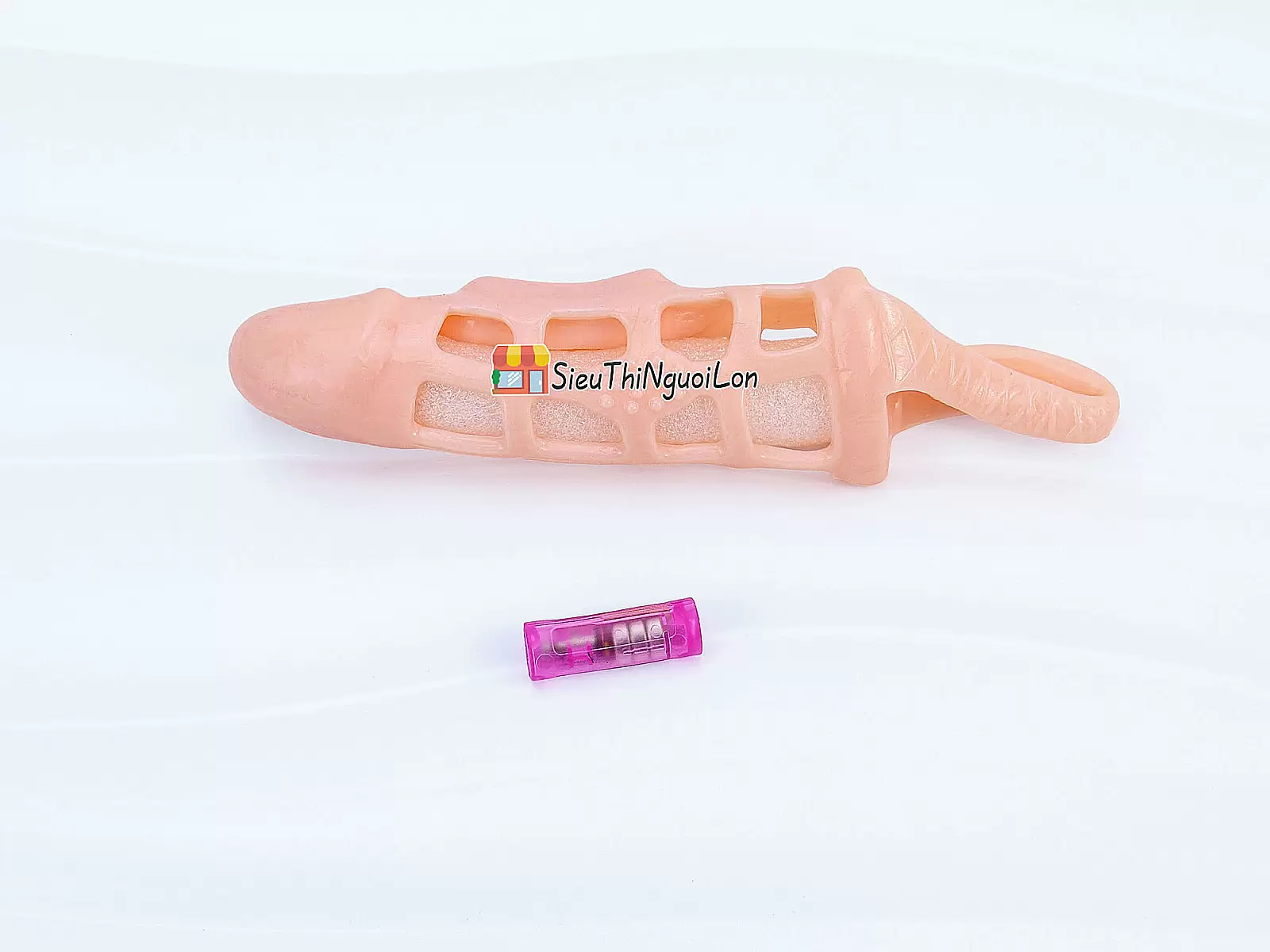 Bao cao su donzen lưới Pretty Love có quai đeo thân rung