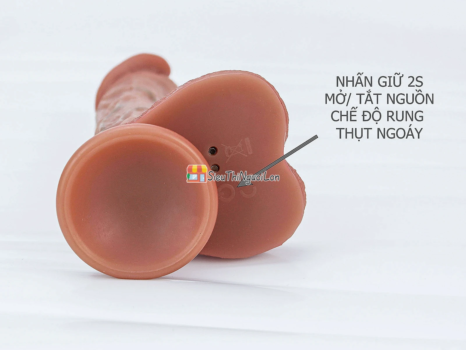 Dương vật giả có đế rung thụt cực mạnh phát nhiệt kèm điều khiển từ xa