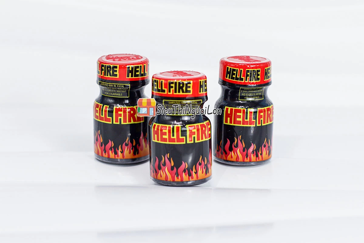 Chai hít Popper Hell Fire 10ml tăng cảm giác hưng phấn